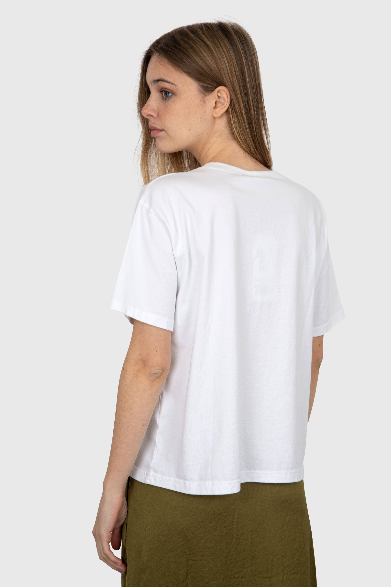 American Vintage T-Shirt Fizvalley Cotone Bianco - 4