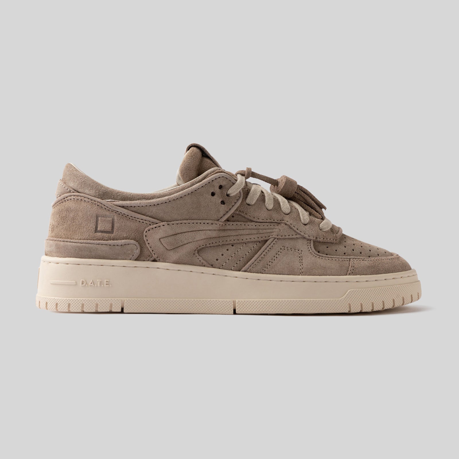 D.a.t.e. Sneaker Torneo Suede Taupe Uomo - 5