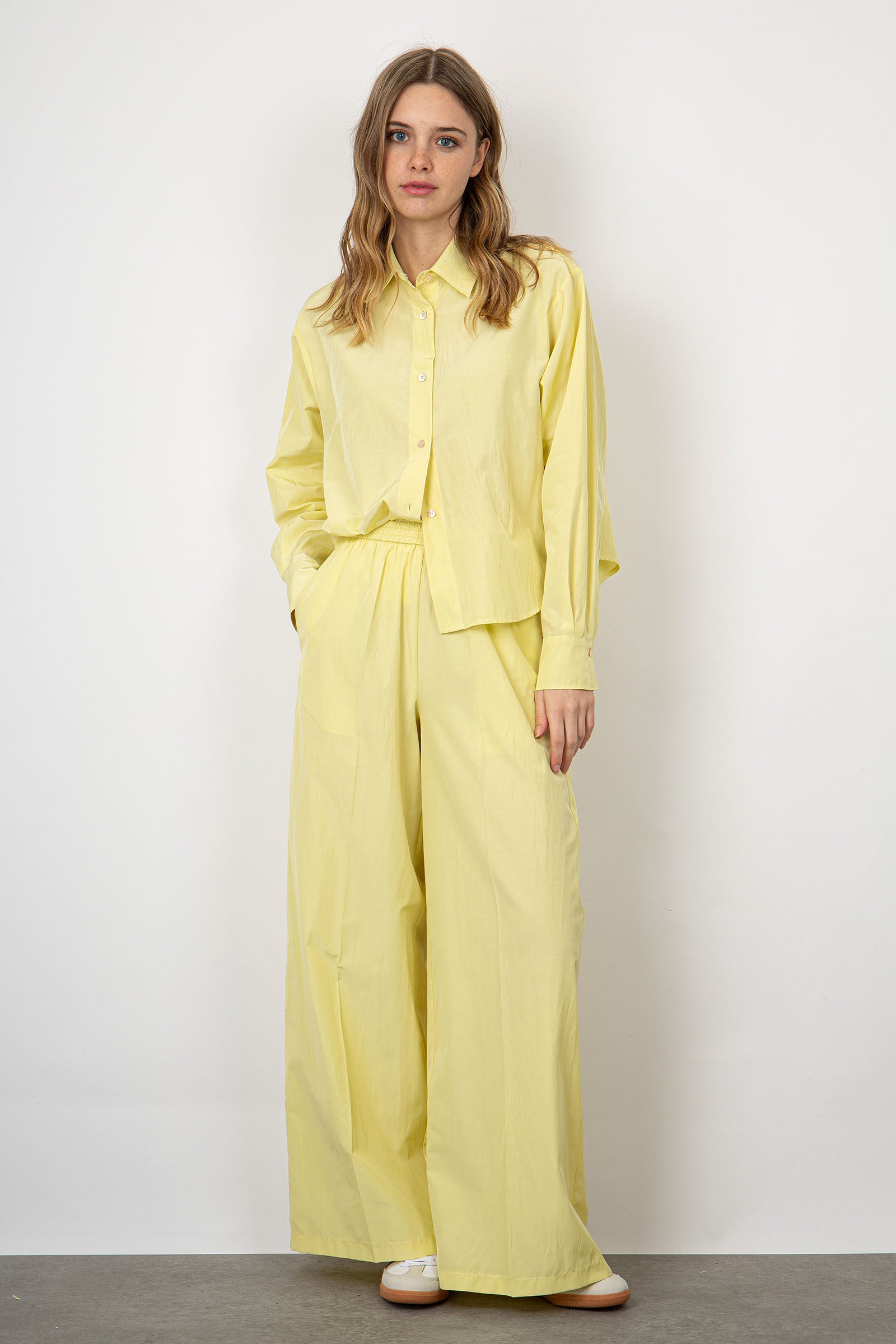 Forte Forte Boxy Chic Cotton Shirt in Yellow - 2