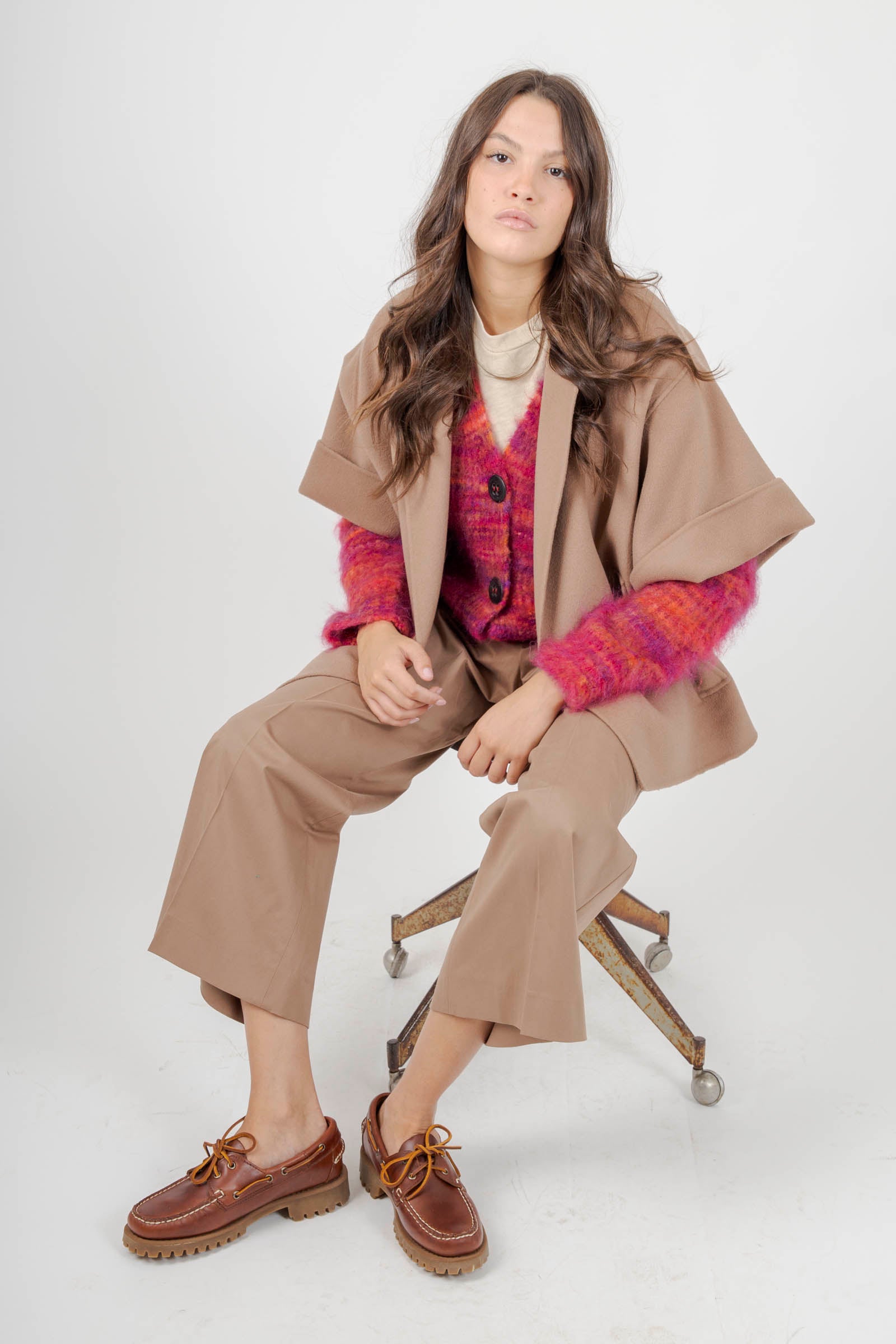 Roberto Collina Cardigan Effetto Stampato Multicolor Fuxia Donna - 2