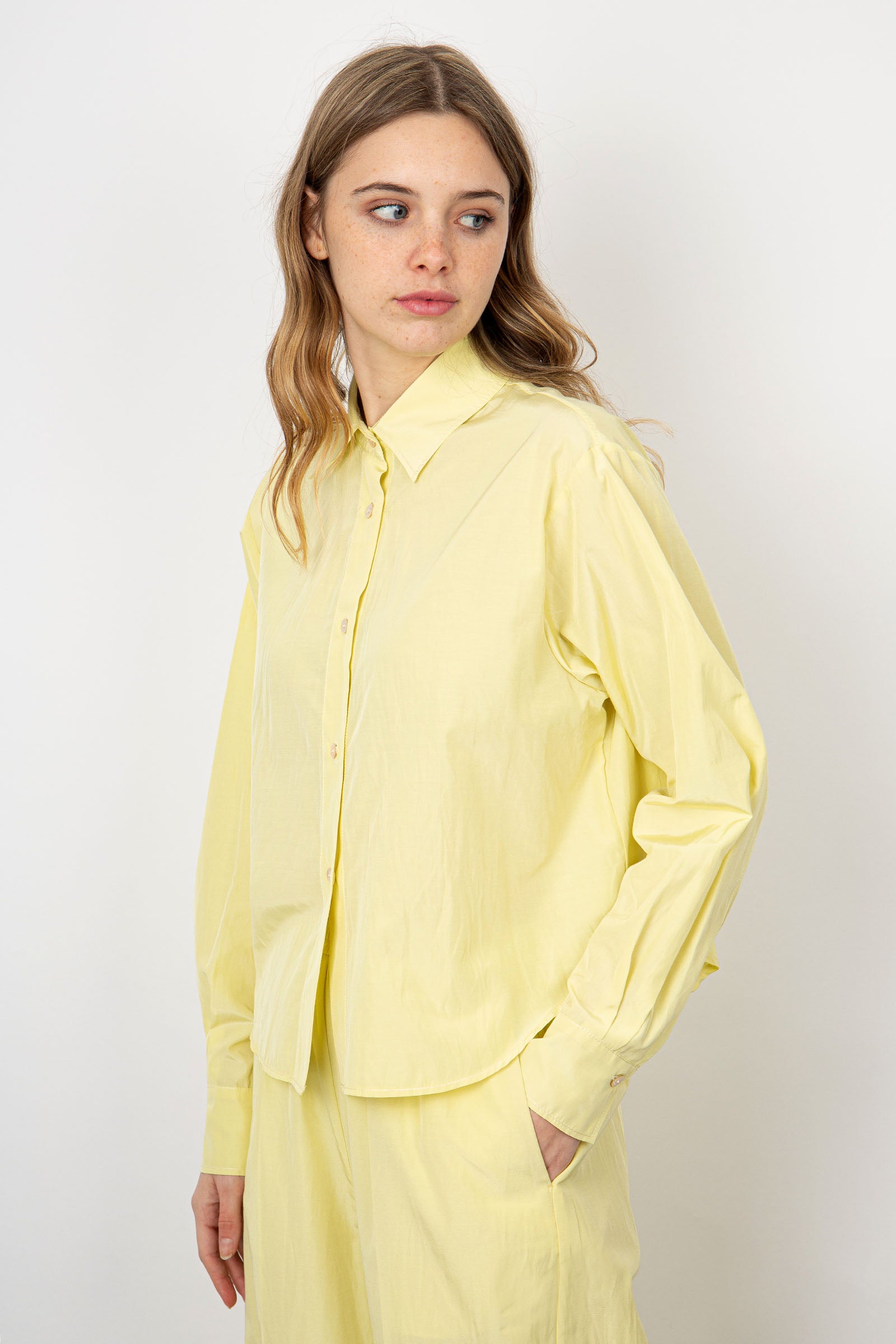 Forte Forte Boxy Chic Cotton Shirt in Yellow - 3