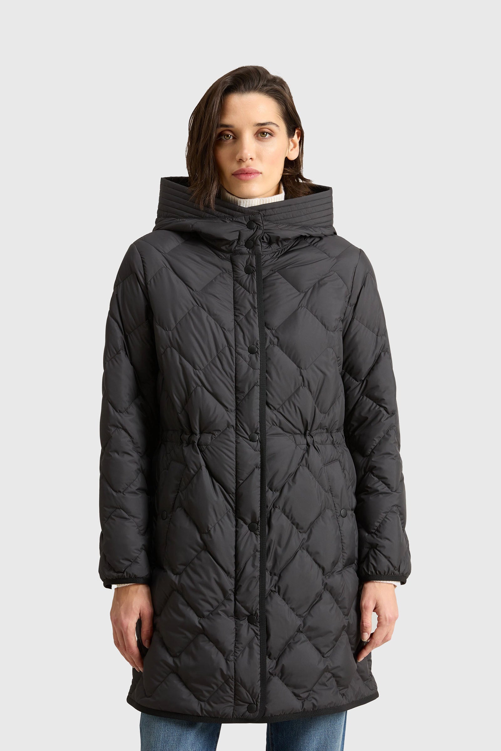 Woolrich Parka Heritage Con Cappuccio Nero Donna - 2