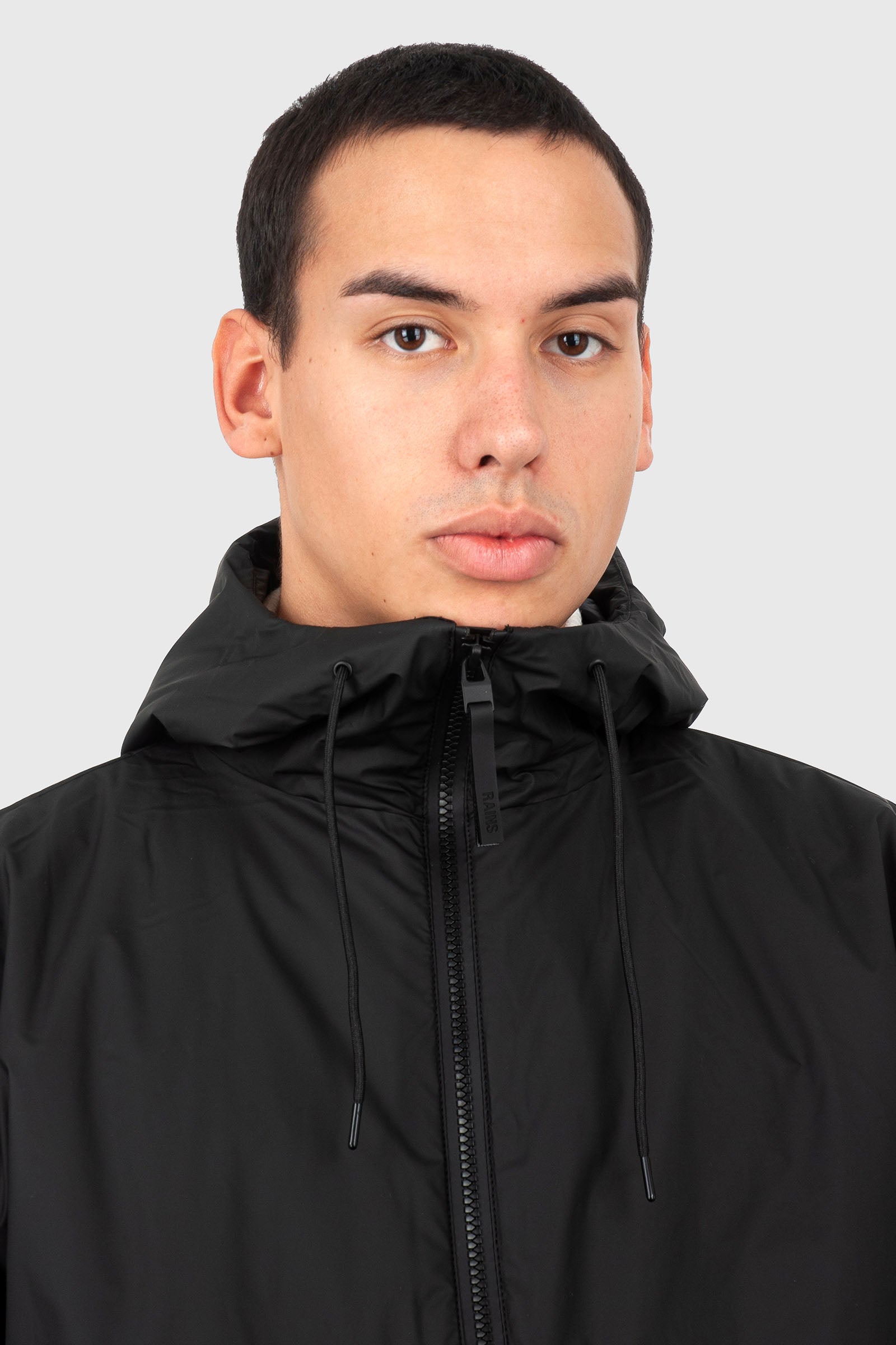 Rains Lohja Long Jacket Nero Uomo - 5