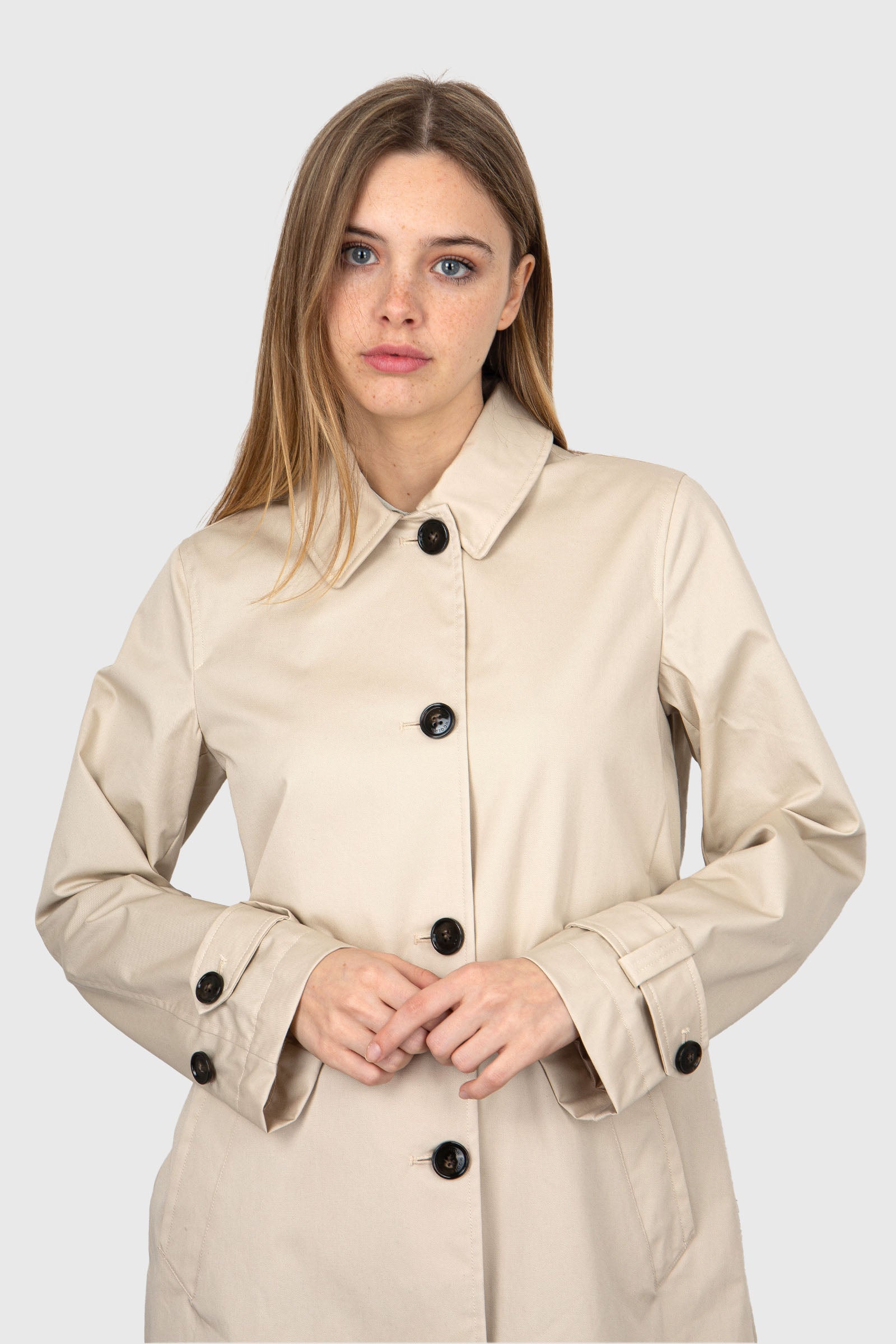 Woolrich Trench Havice Synthetic Beige Light - 2