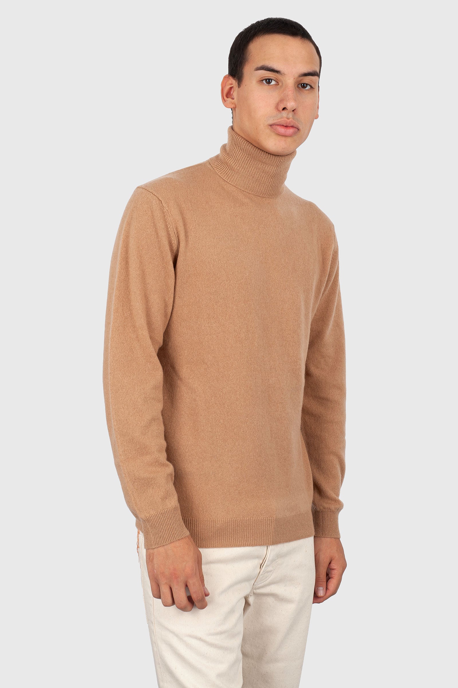 Absolut Cashmere Maglia Dolcevita Staff Nocciola Uomo - 1