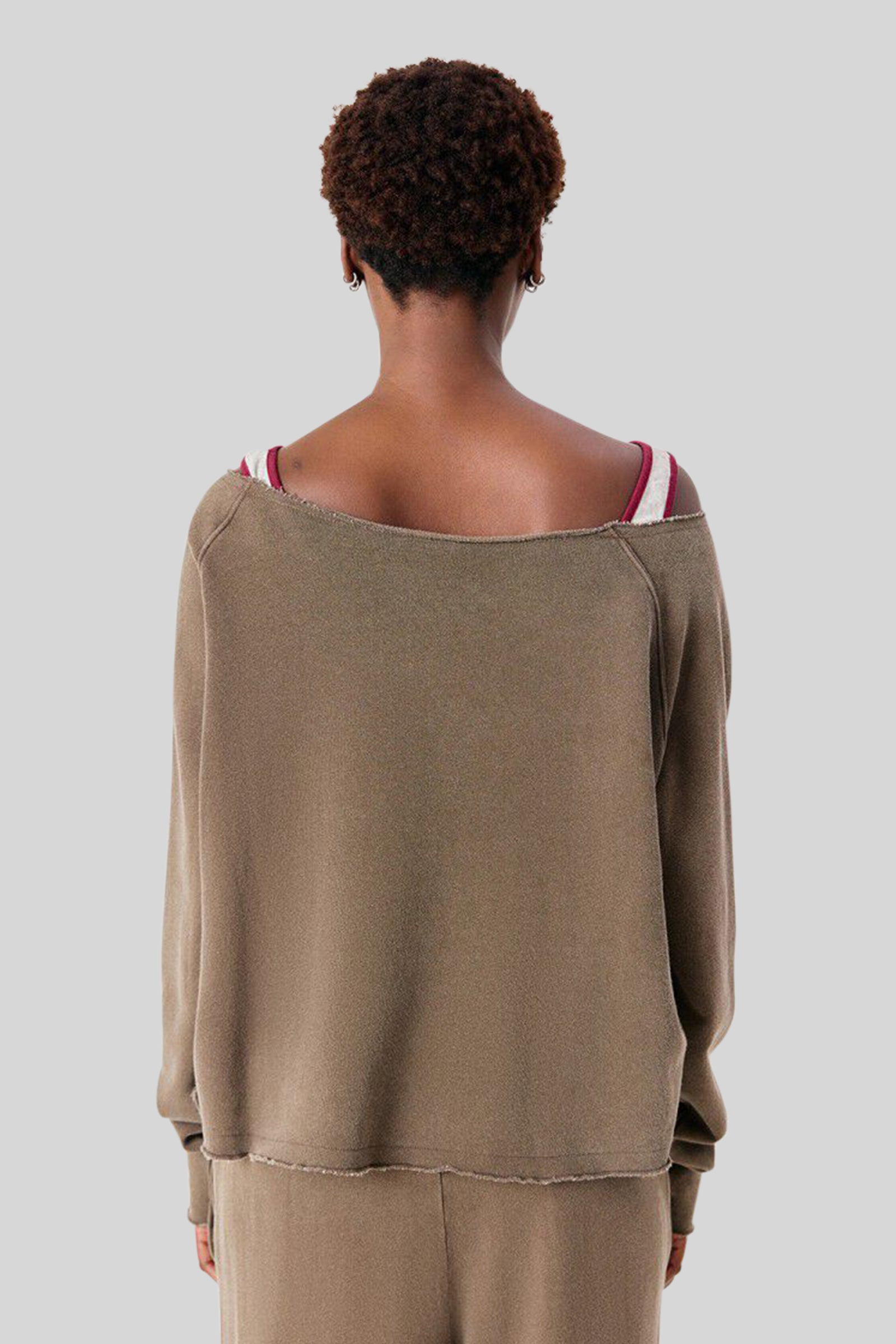 American Vintage Felpa Vibtown Marrone Donna - 5