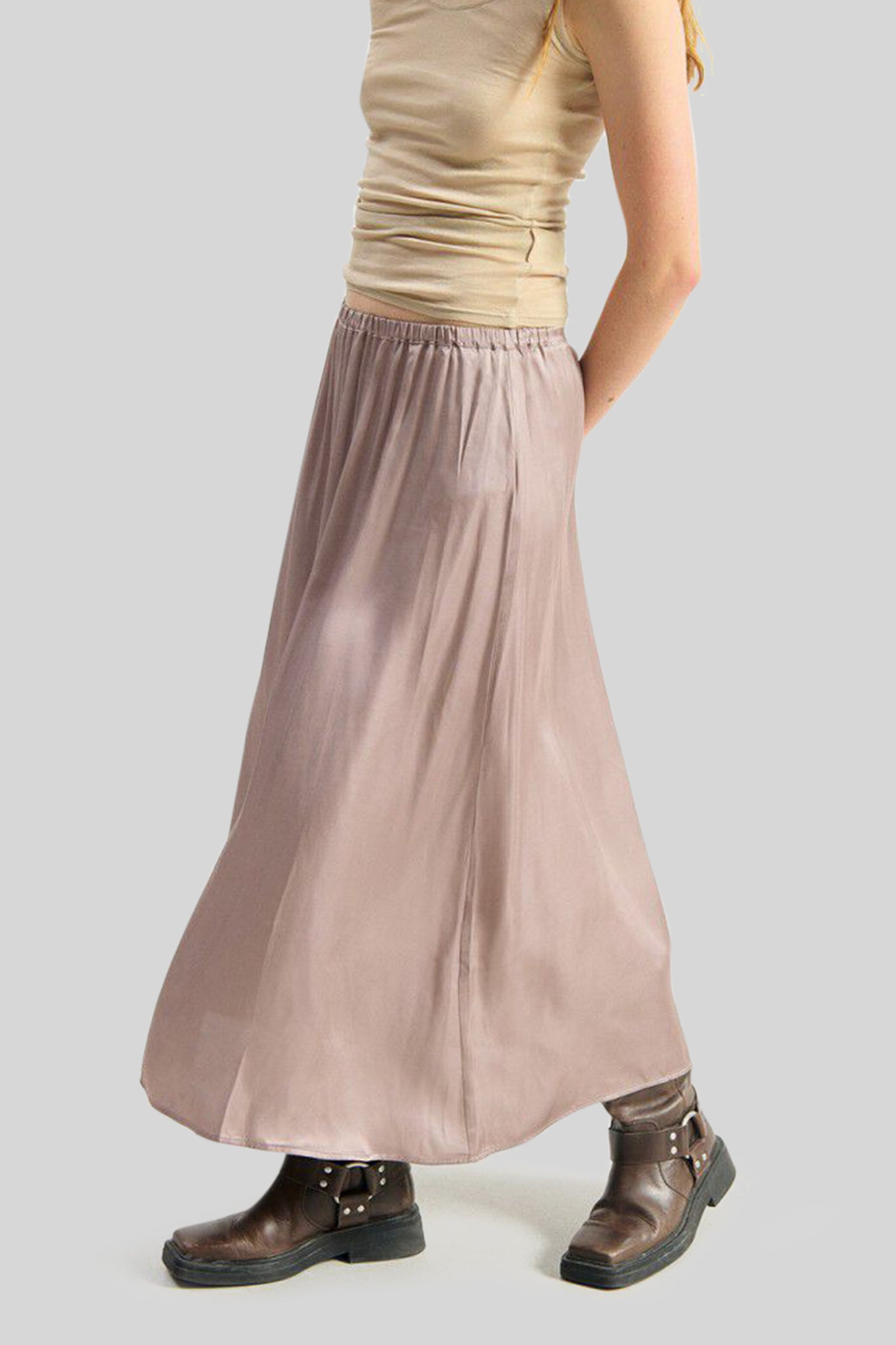 American Vintage Gonna Bovalow Tortora Donna - 1