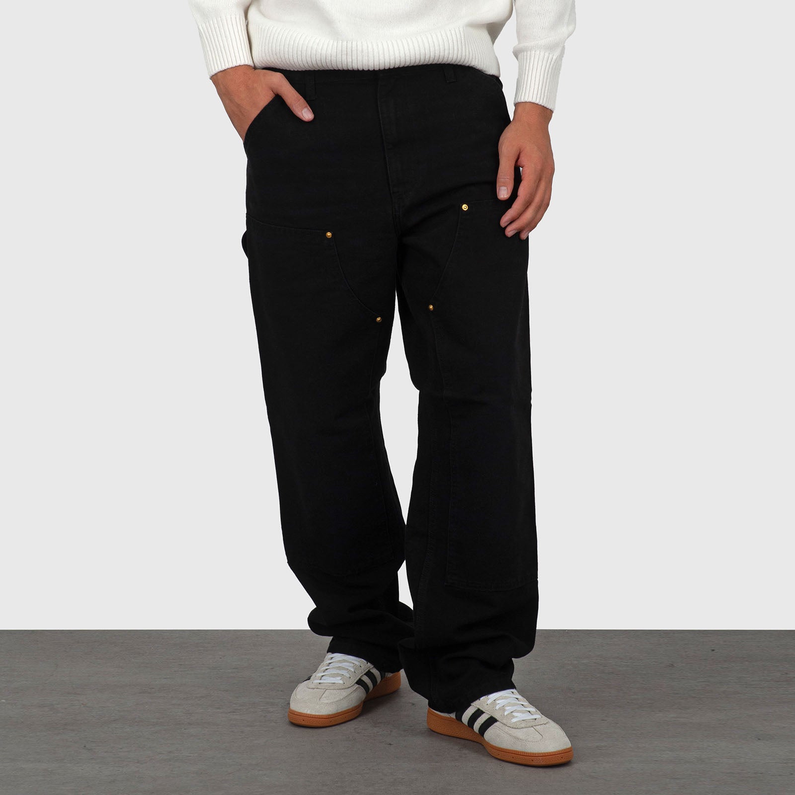 Carhartt Wip Double Knee Pant Nero Uomo - 7