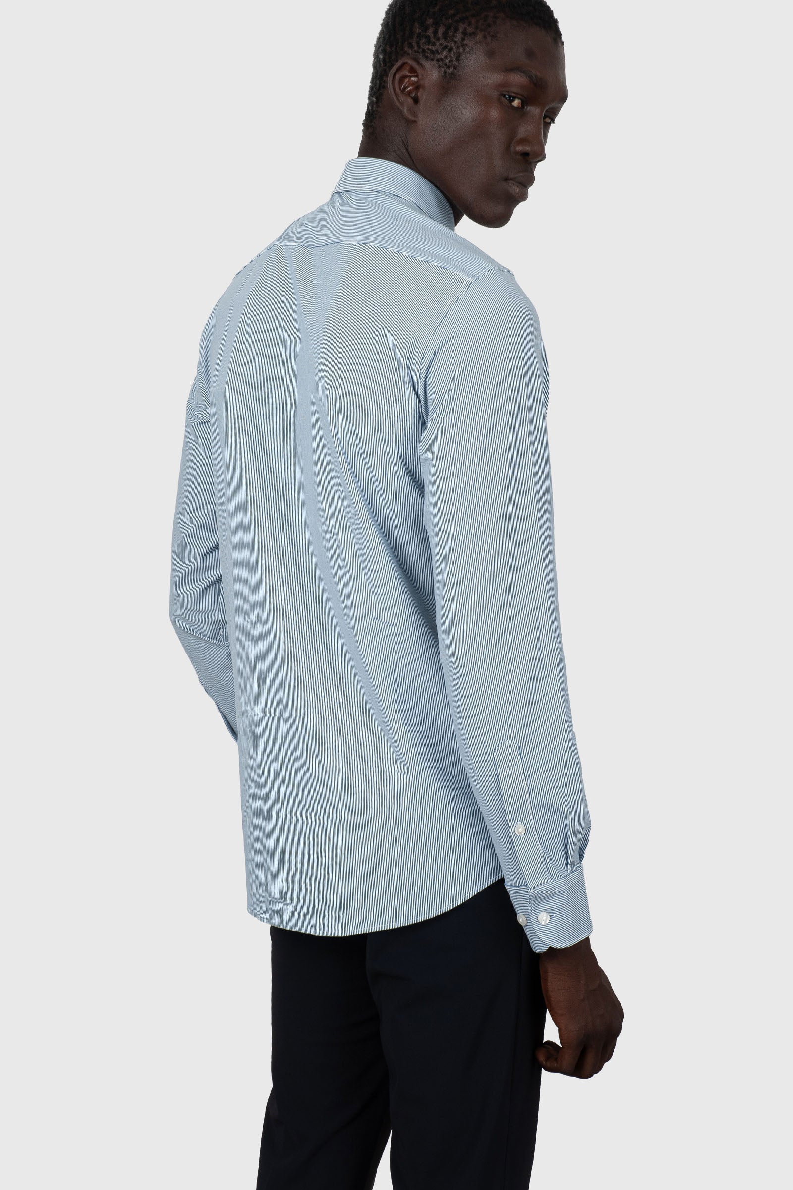 Rrd Oxford Jacquard Open Shirt Multicolore Uomo - 4