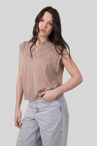 Absolut Cashmere Maglia Magali Taupe Donna absolut cashmere
