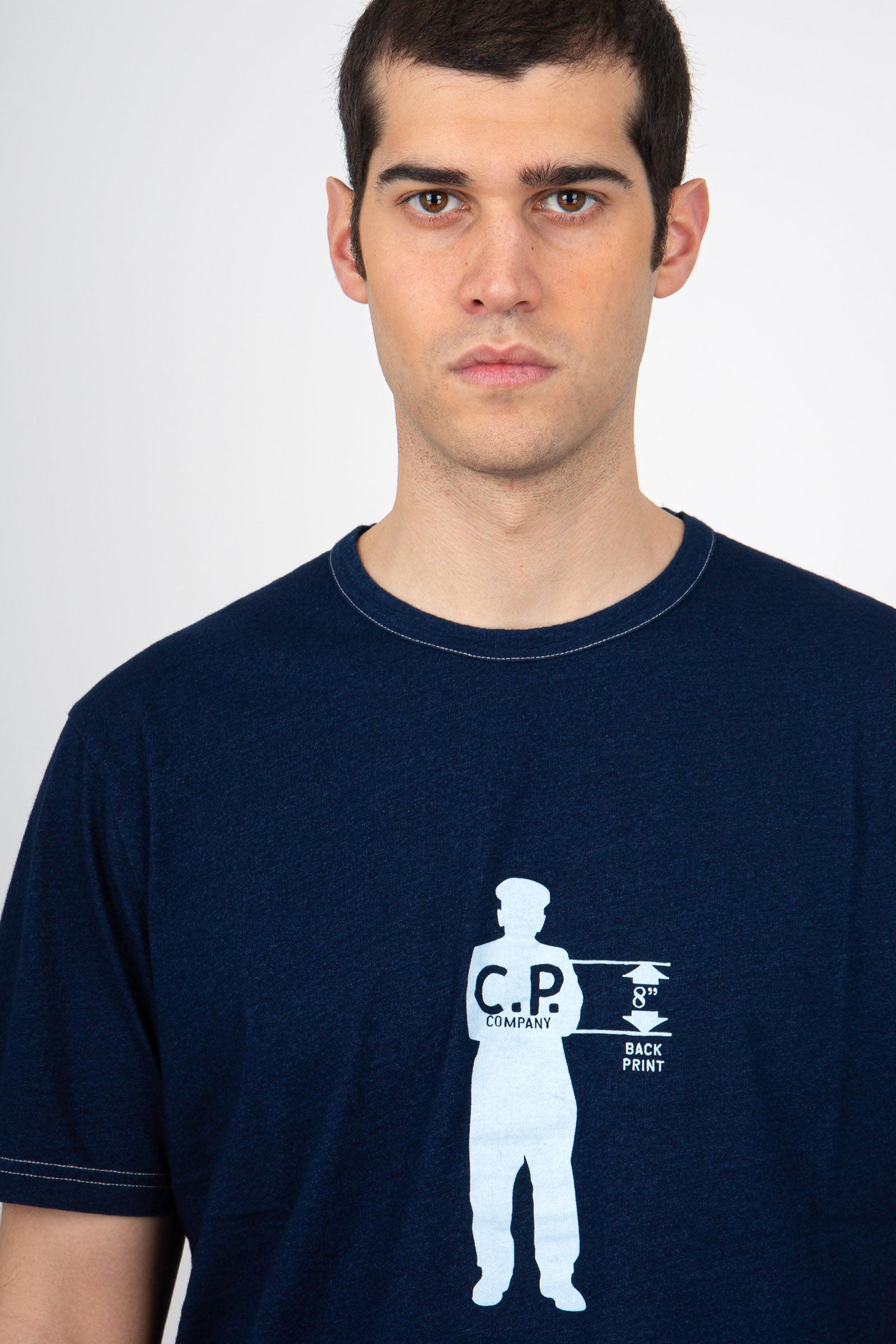 C.P. Company T-shirt Cotton Jersey Indigo - 5