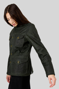 Manifattura Ceccarelli Woman Alligator Jacket Verde Scuro Donna manifattura ceccarelli