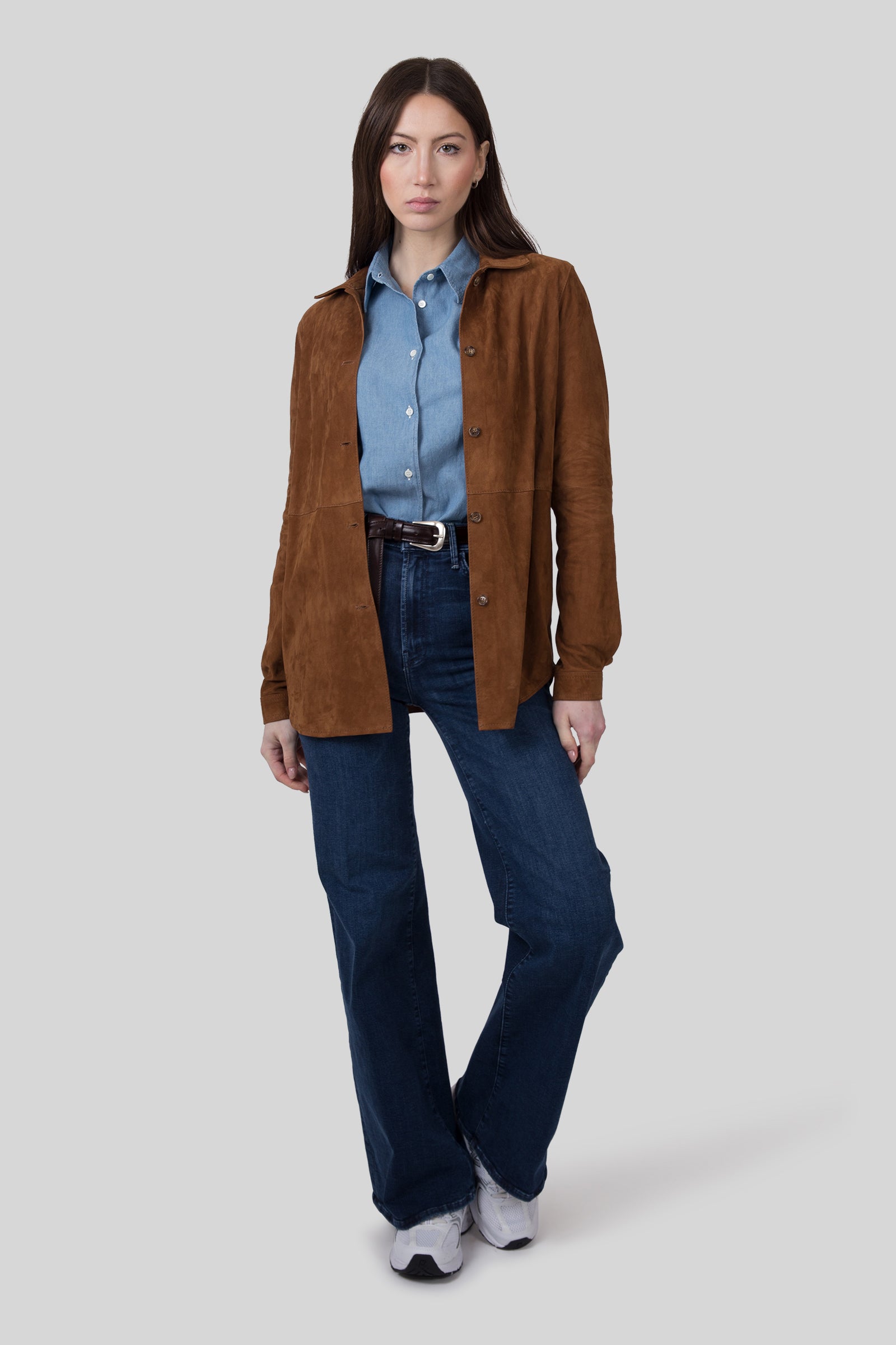Mother Jeans The Hustler Roller Sneak Blu Medio Donna - 2