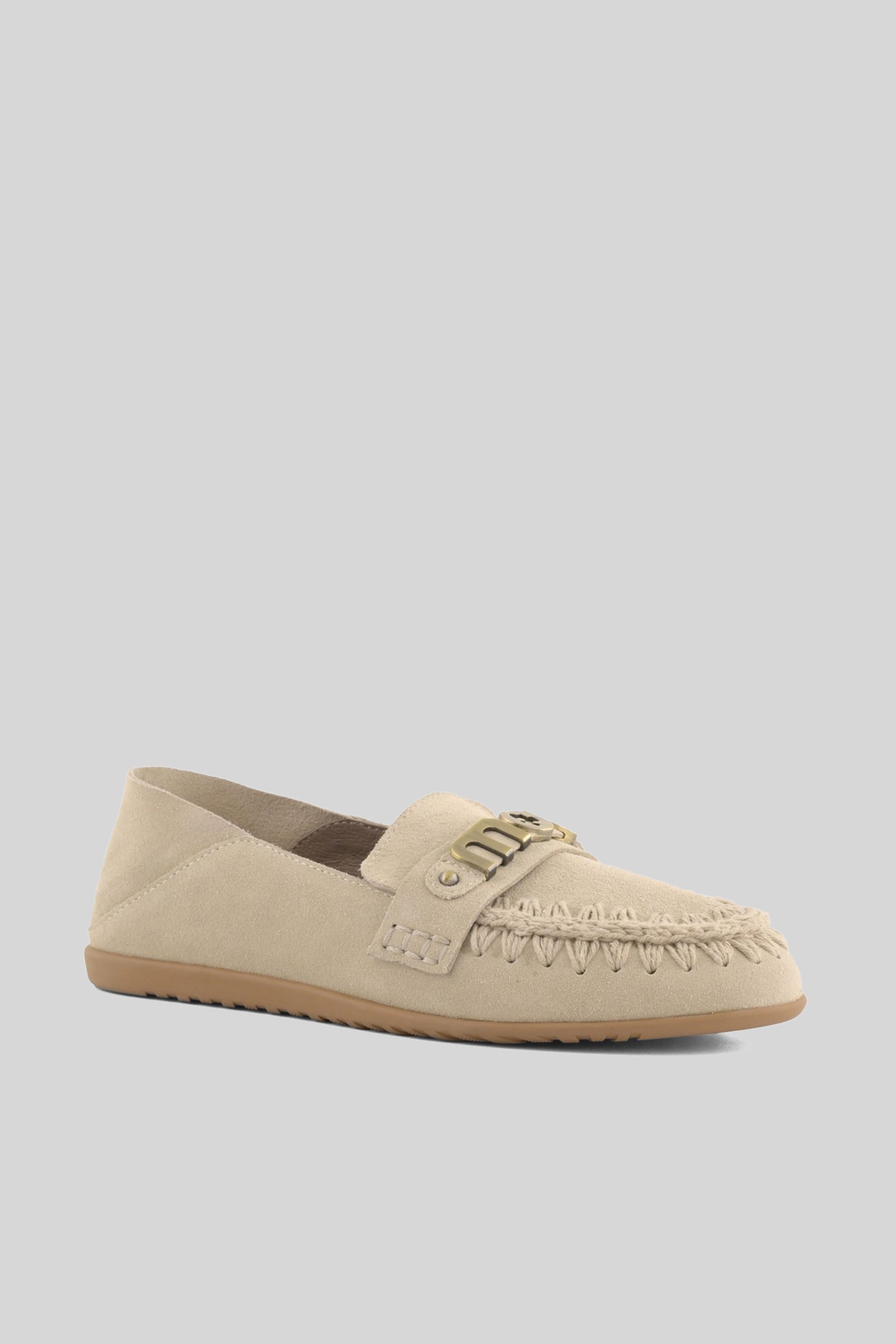 Mou Ballerina Slip-on Suede Beige Donna - 2