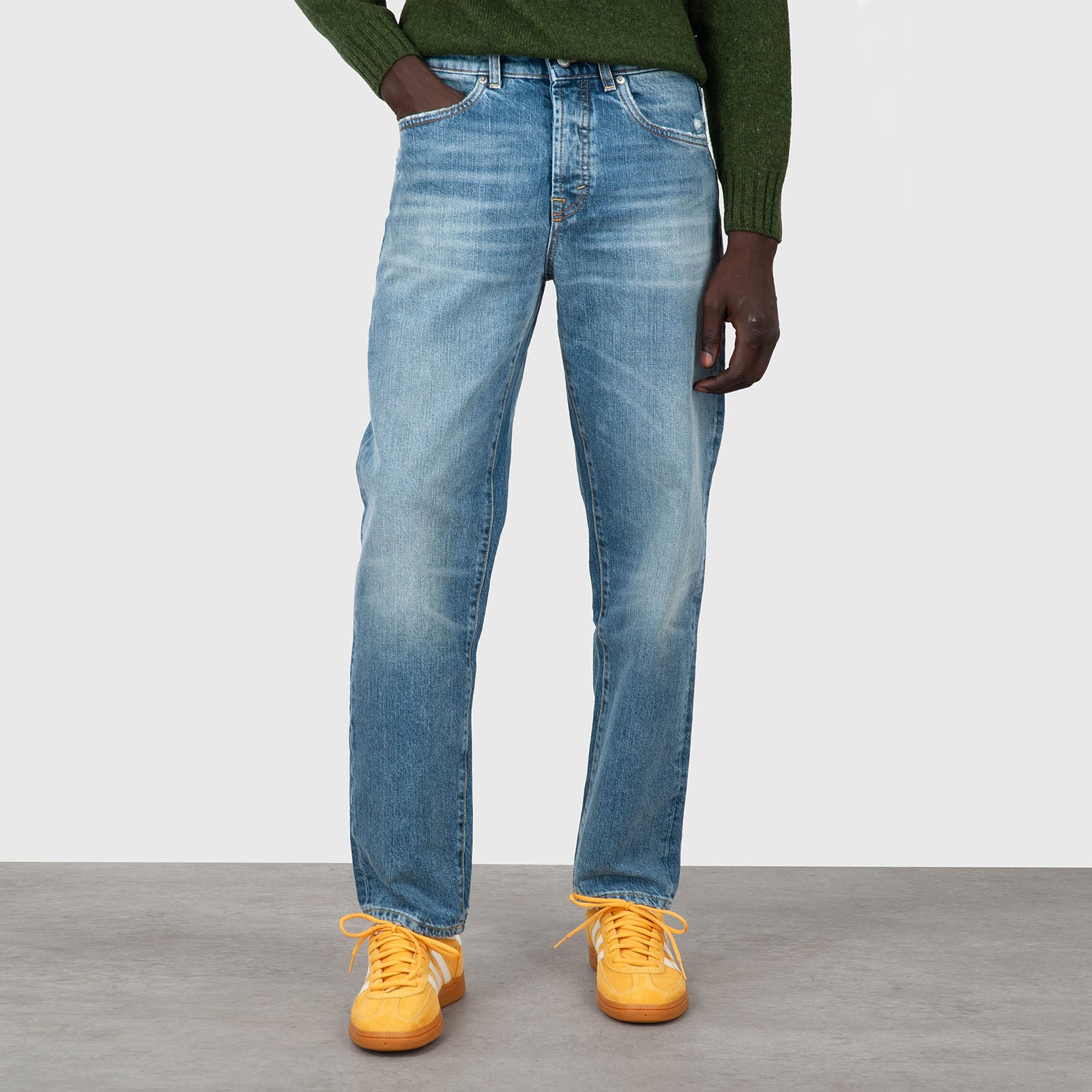 Department Five Jeans Newman Tapered Blu Chiaro Uomo - 7