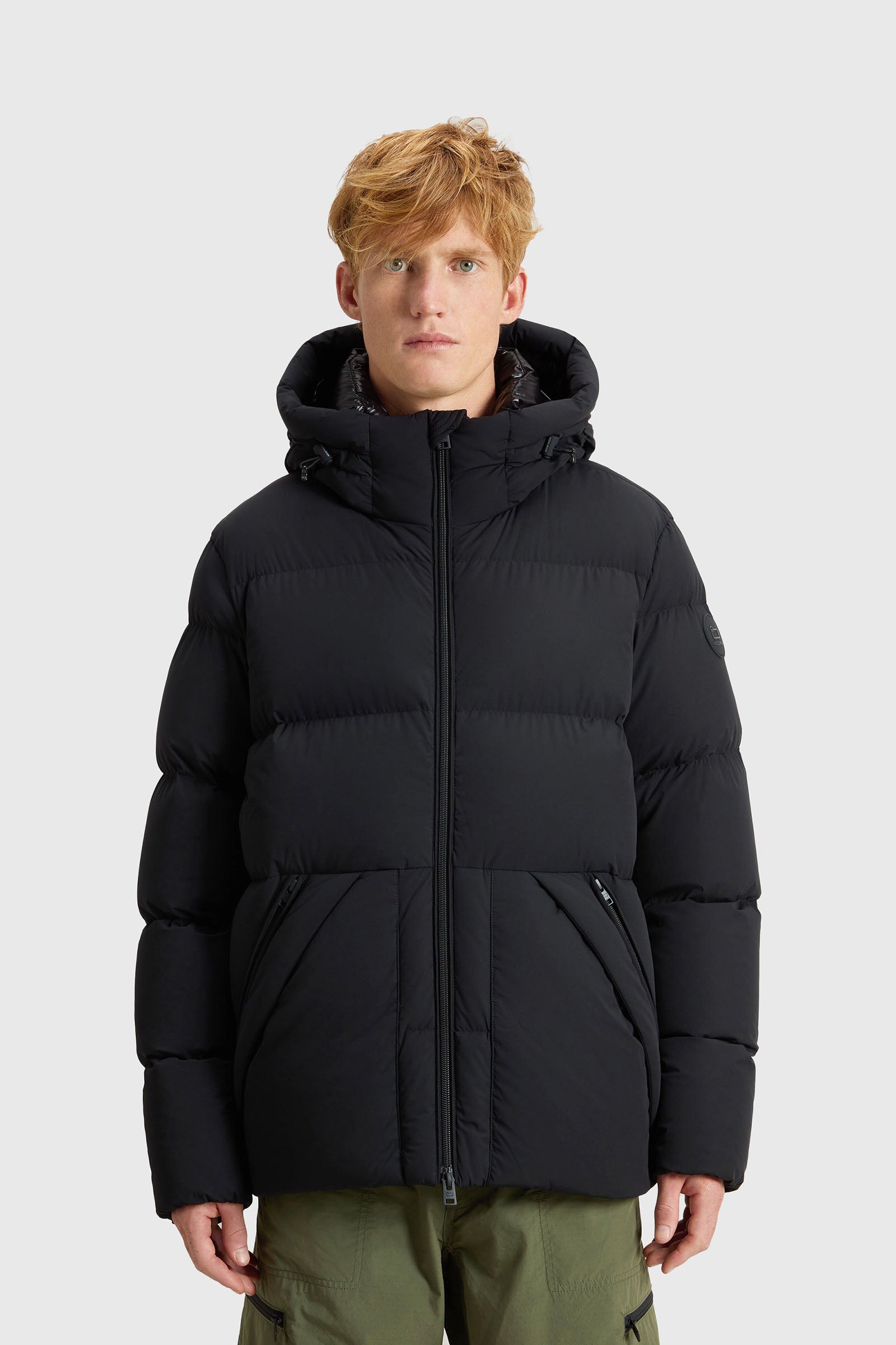 Woolrich Piumino Sierra Supreme In Nylon Elasticizzato Nero Uomo - 1