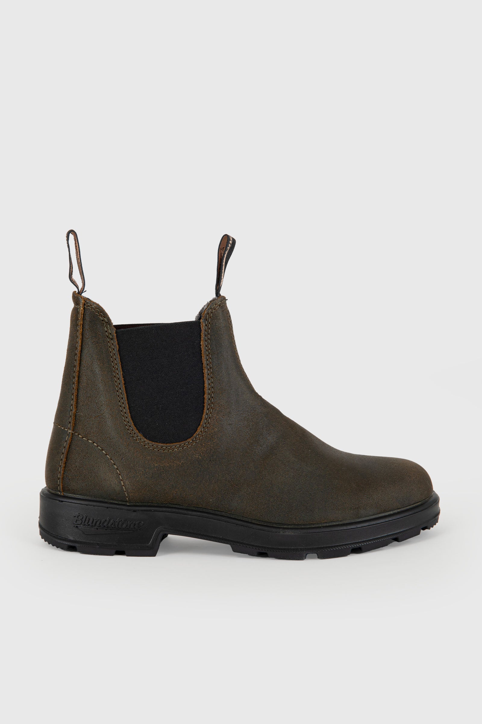 1615 Dark Olive Waxed Suede Chelsea Boot - 1