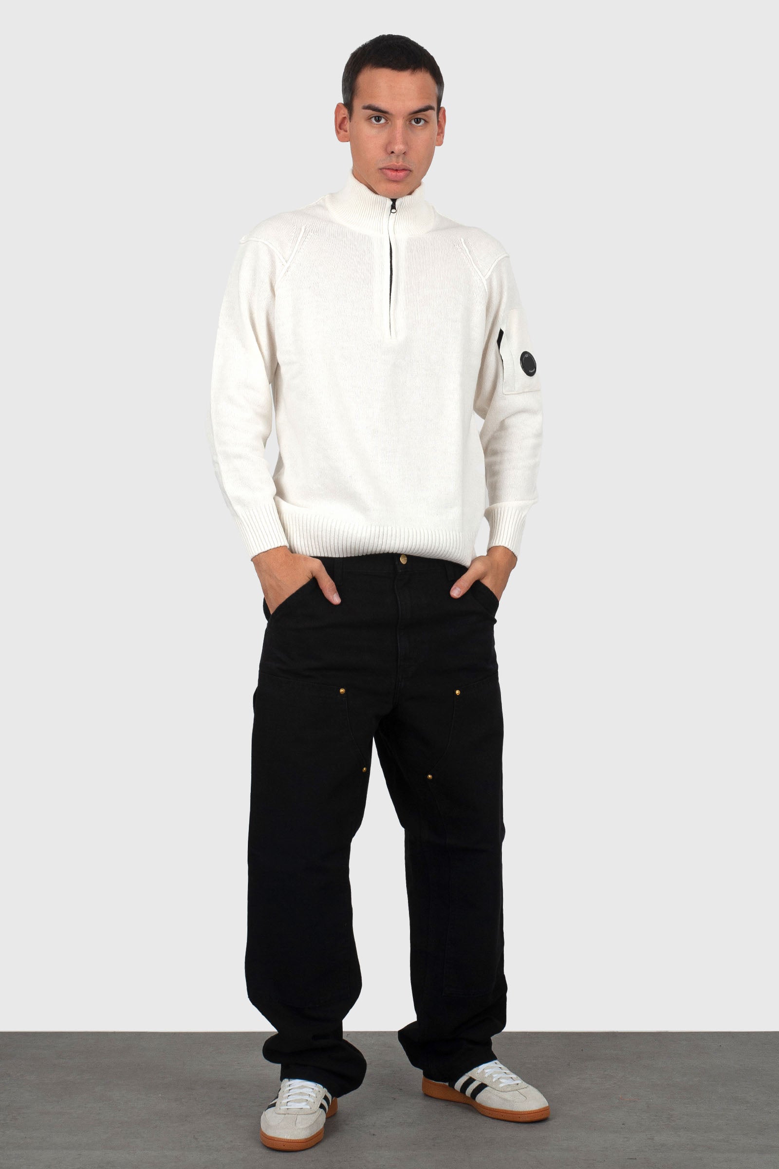 Carhartt Wip Double Knee Pant Nero Uomo - 6