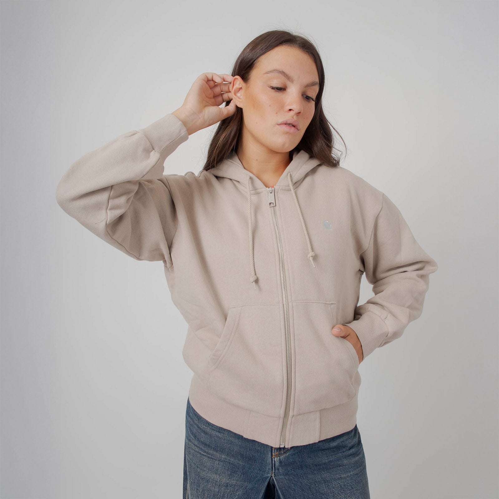 Carhartt Wip W' Hooded Casey Jacket Beige Chiaro Donna - 5