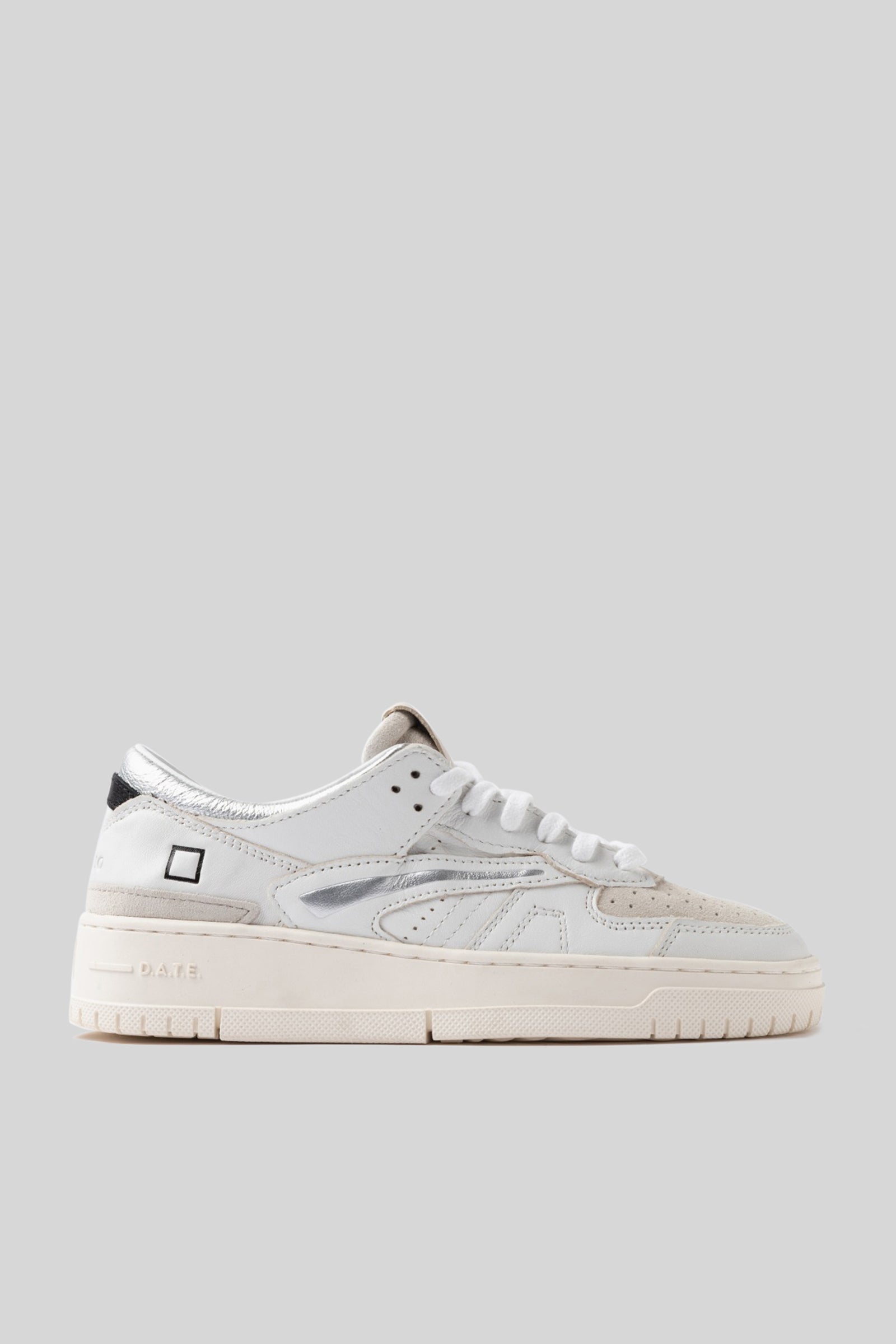 D.a.t.e. Sneaker Torneo Shiny Bianco/argento Donna - 1