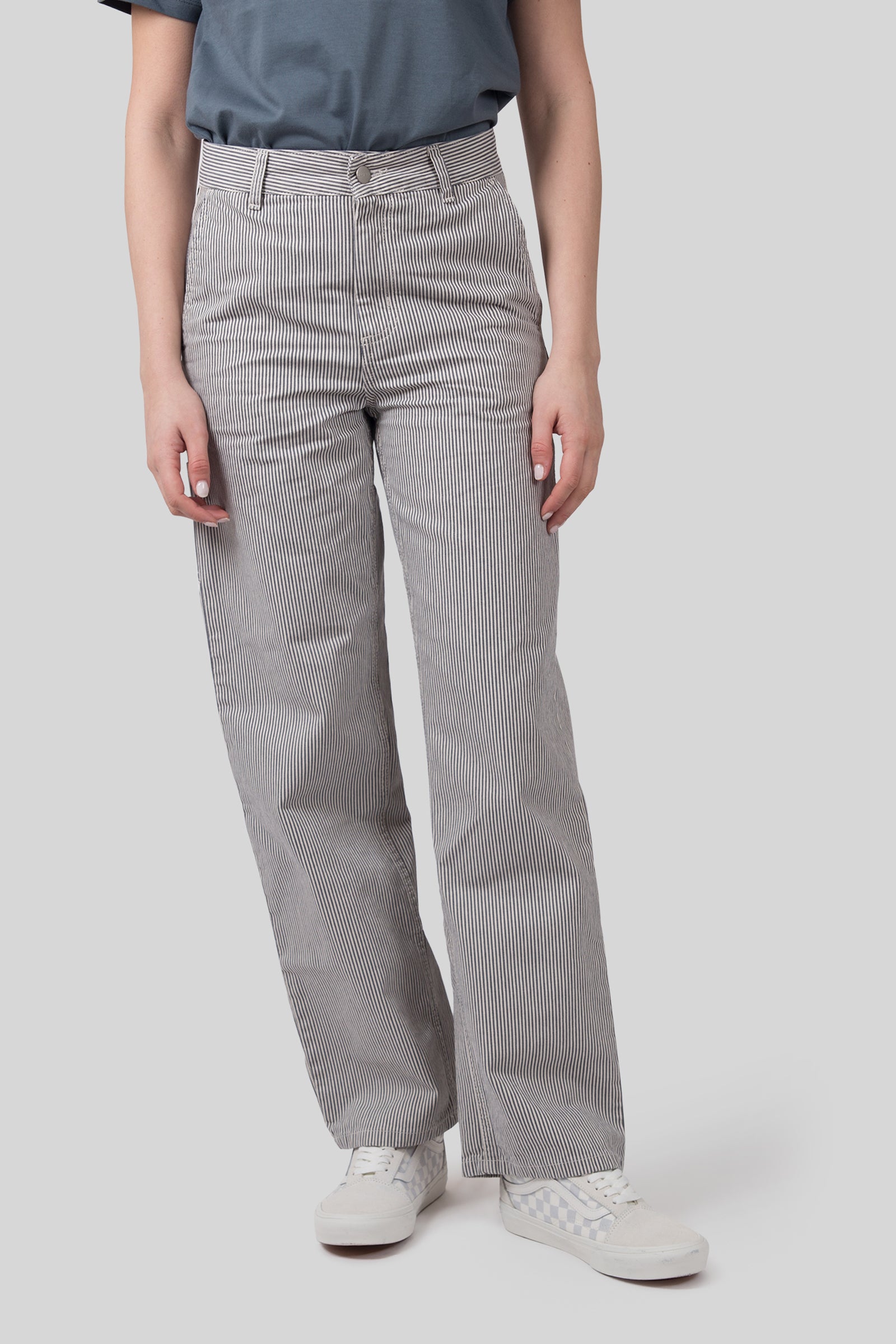 Carhartt Wip W' Mercer Pant Stripe Bianco/grigio Donna - 1