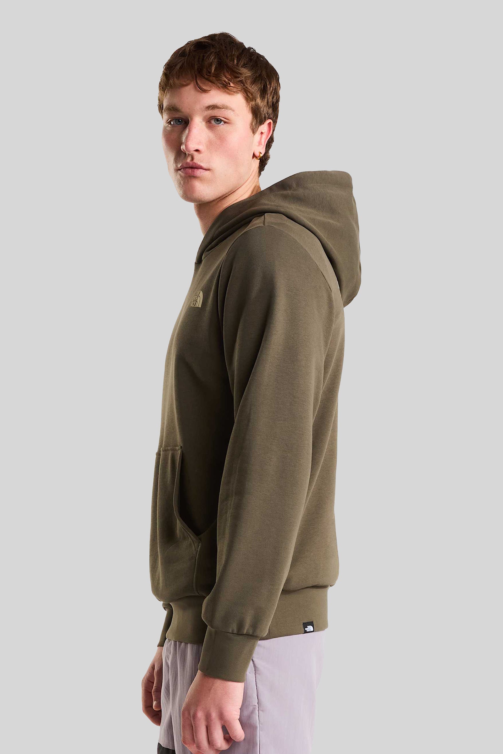 The North Face Felpa Monte Regular Con Cappuccio Verde Militare Uomo - 3