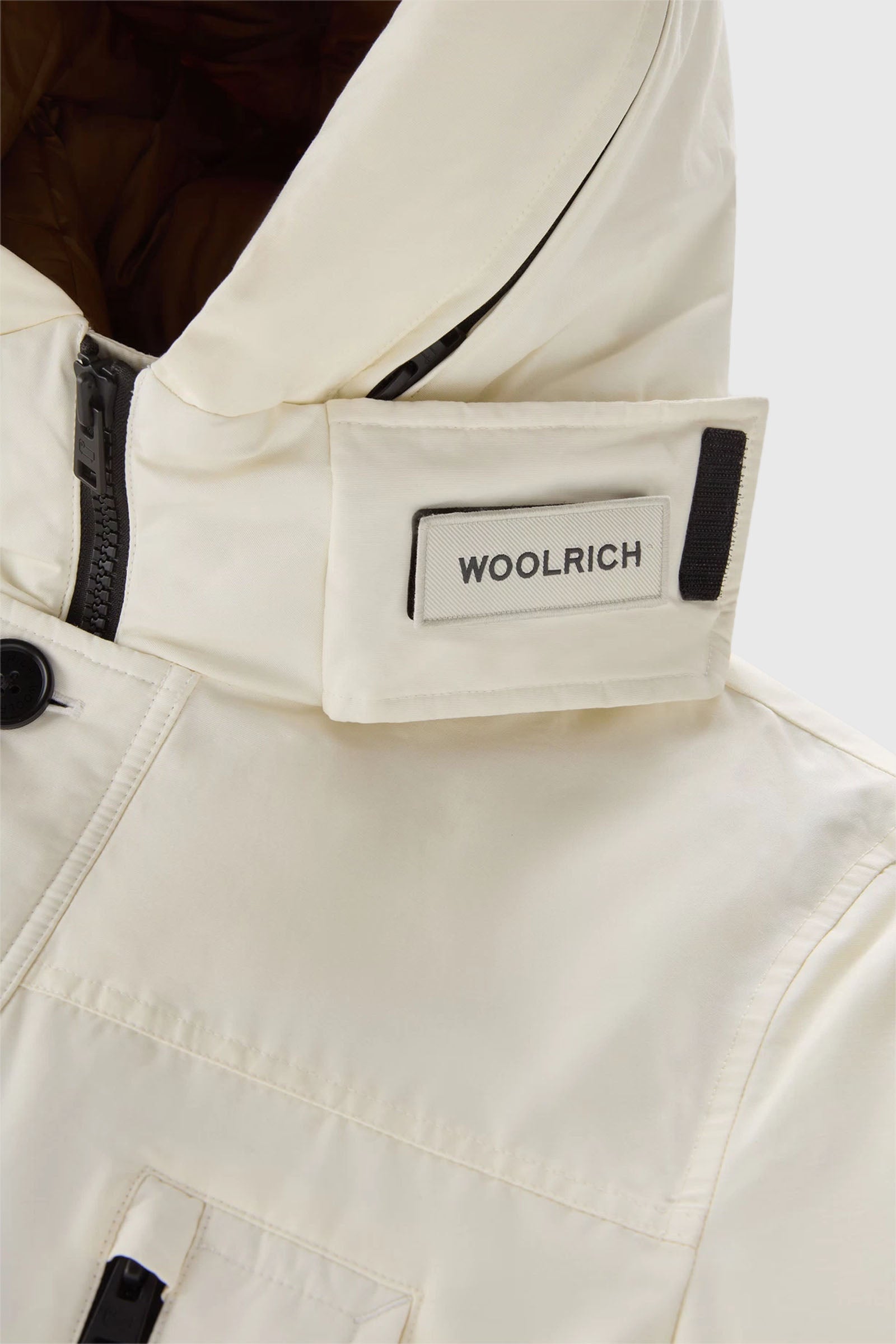 Woolrich Arctic Parka Evolution In Ramar Cloth Bianco Uomo - 6