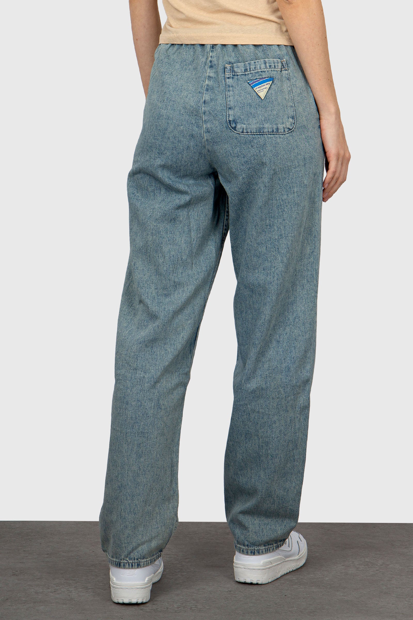 American Vintage Jeans Besobay Denim Blu Chiaro - 3