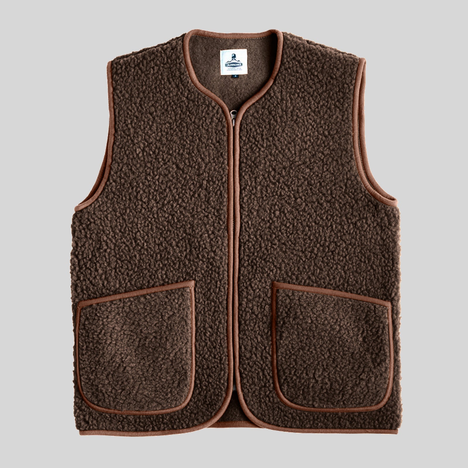 Coldbreaker Pepitko Vest Marrone Scuro Unisex - 6