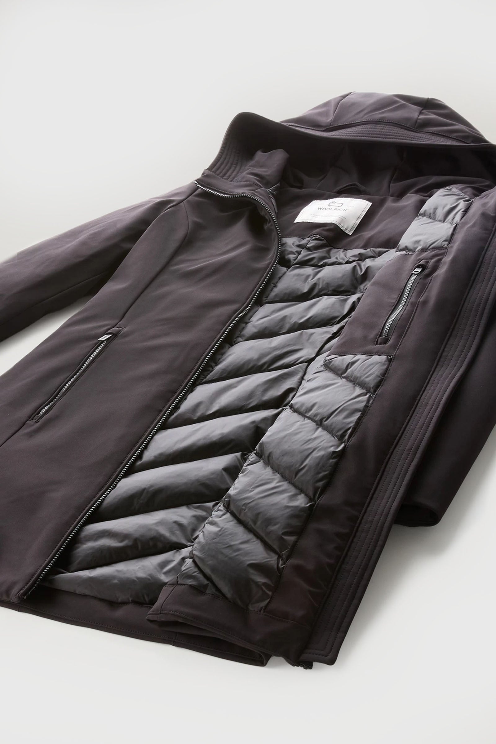 Woolrich Parka Firth In Tech Softshell Nero Donna - 9