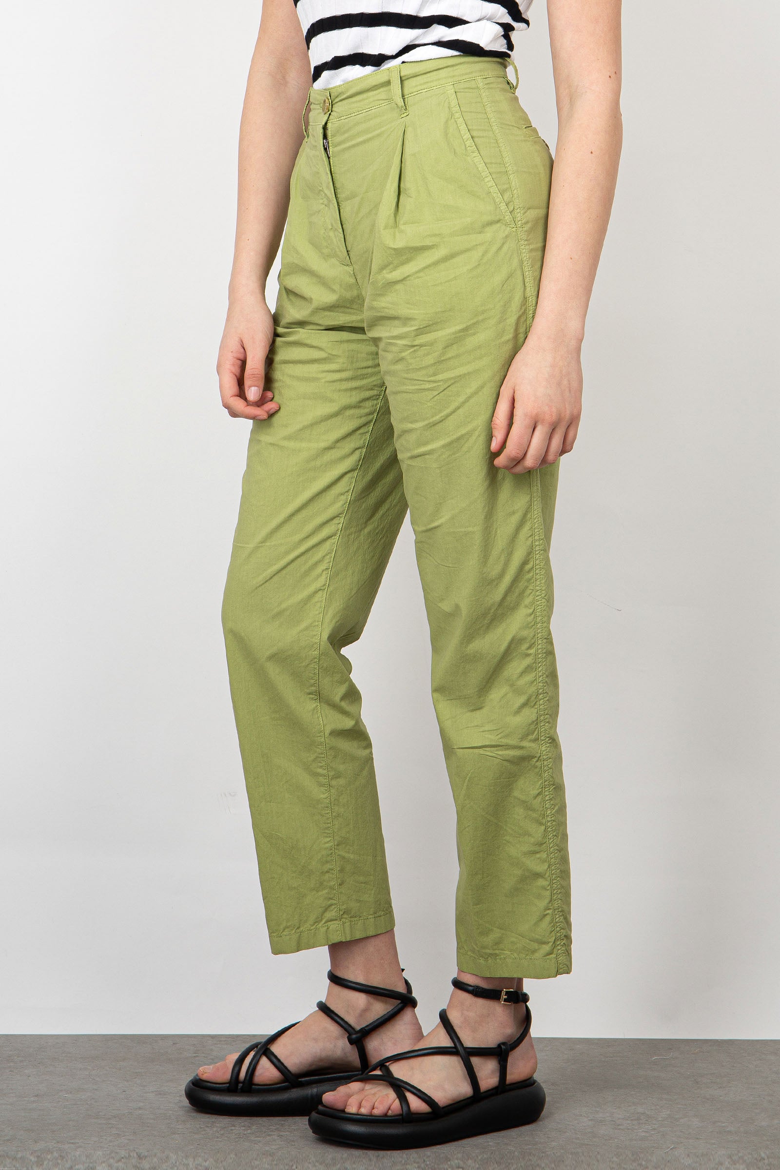 Aspesi Green Cotton Chino Pants - 1