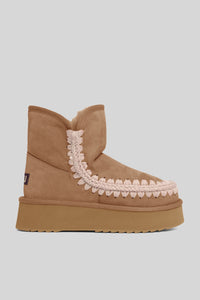 Mou Platform Boot Suede Marrone Chiaro Donna mou