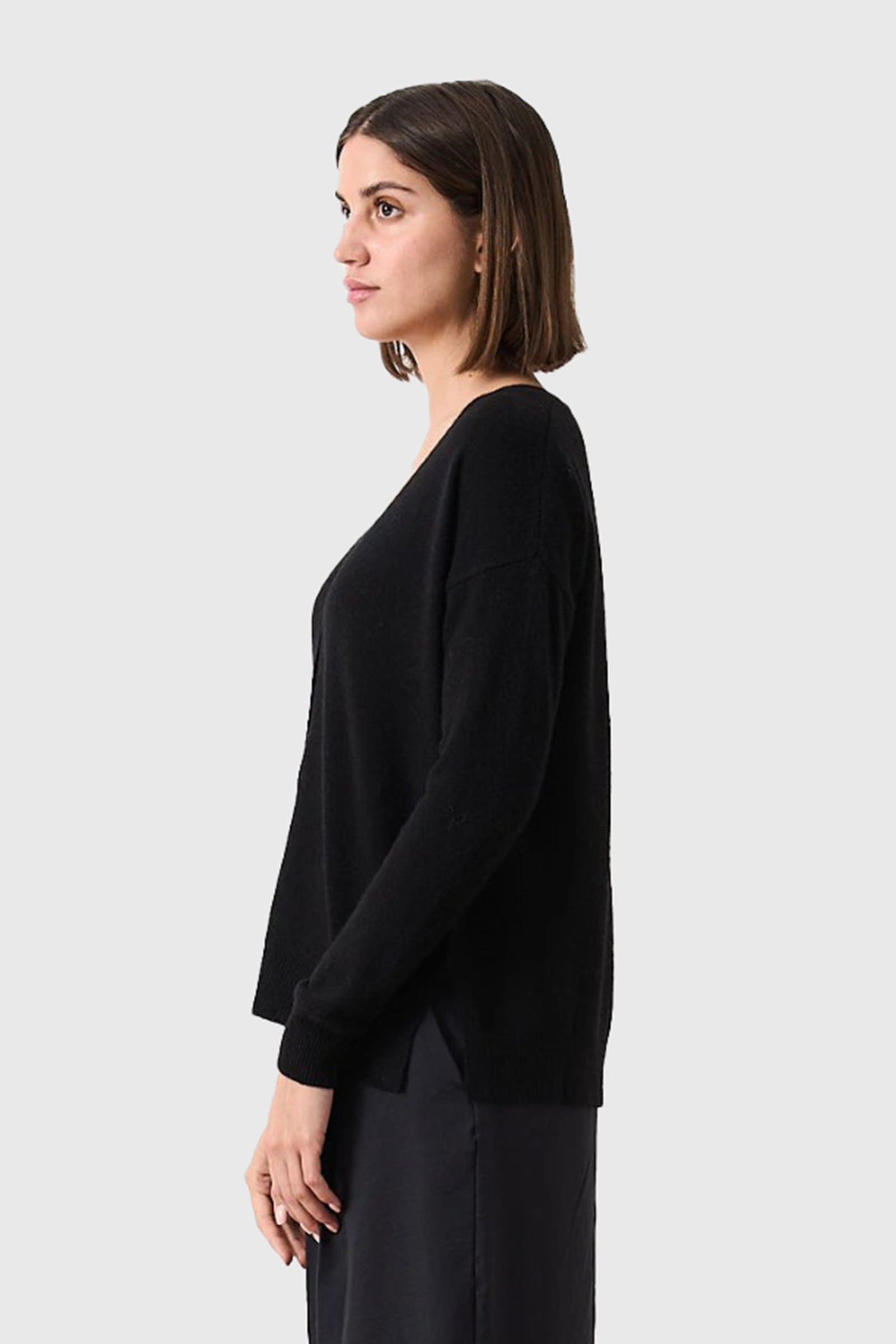 Absolut Cashmere Cardigan Antigone Nero Donna - 4