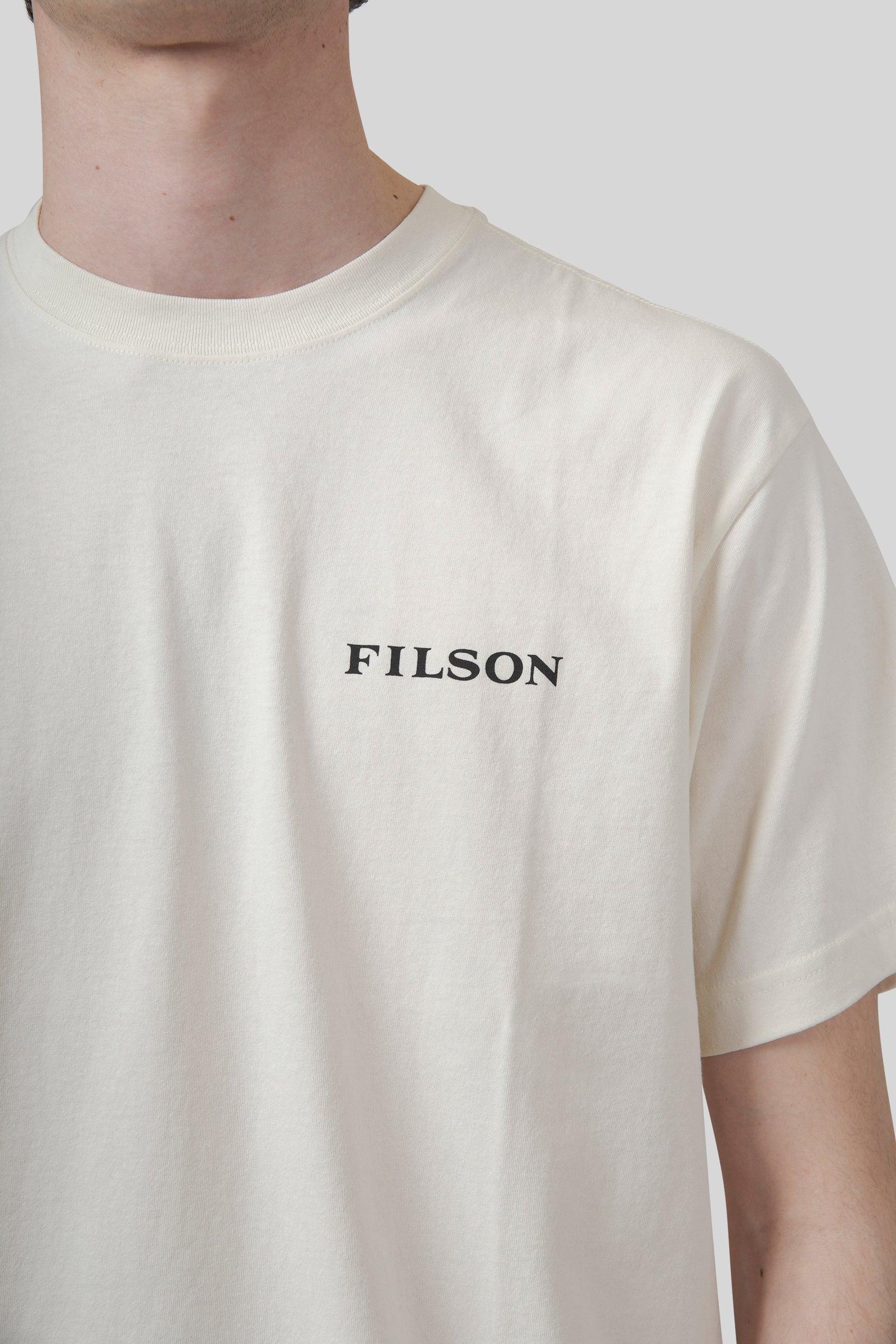 Filson T-shirt Scenic Graphic Bianco Off Uomo - 6