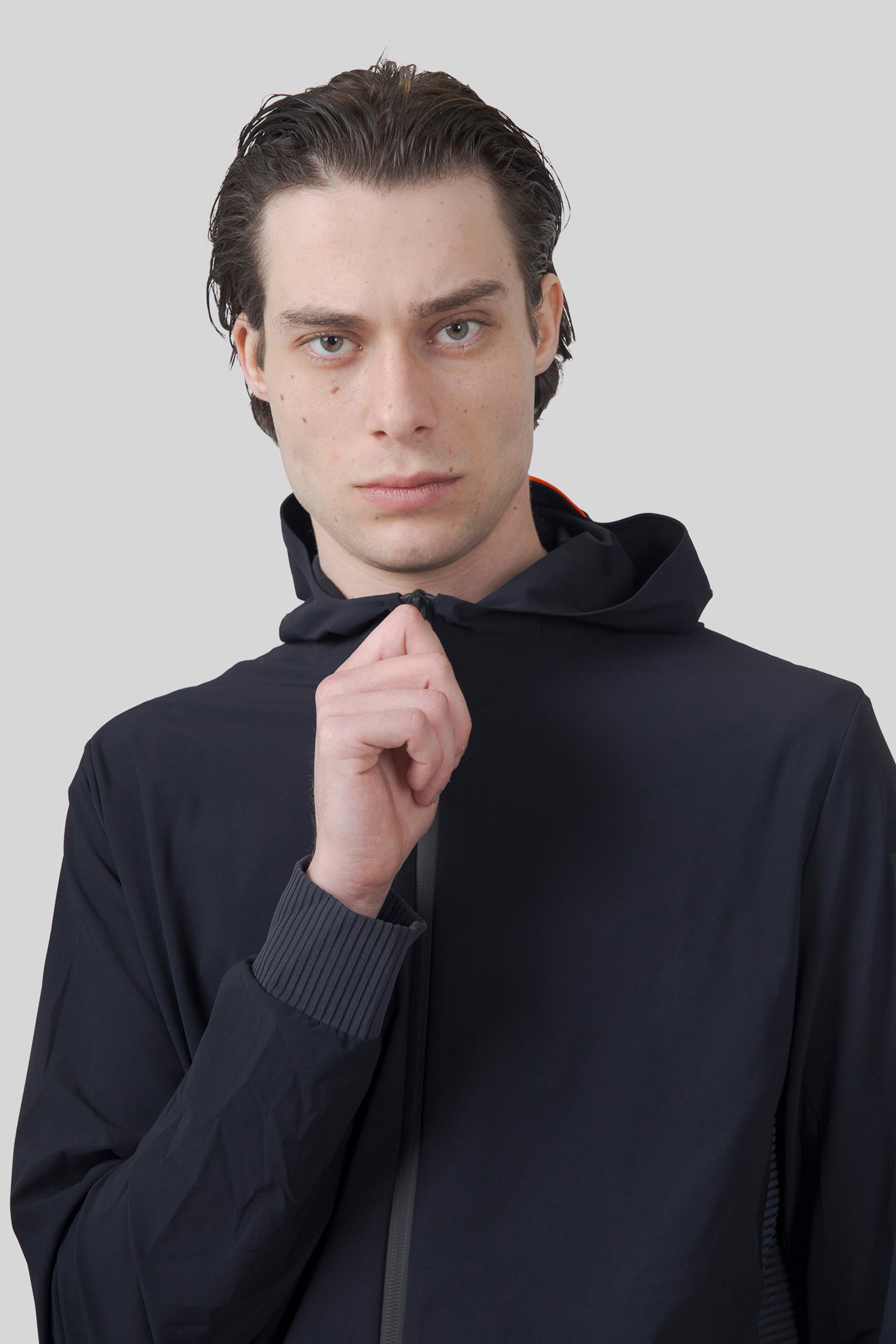 Rrd Felpa Surflex Soft Touch Hood Zip Blu Uomo - 4