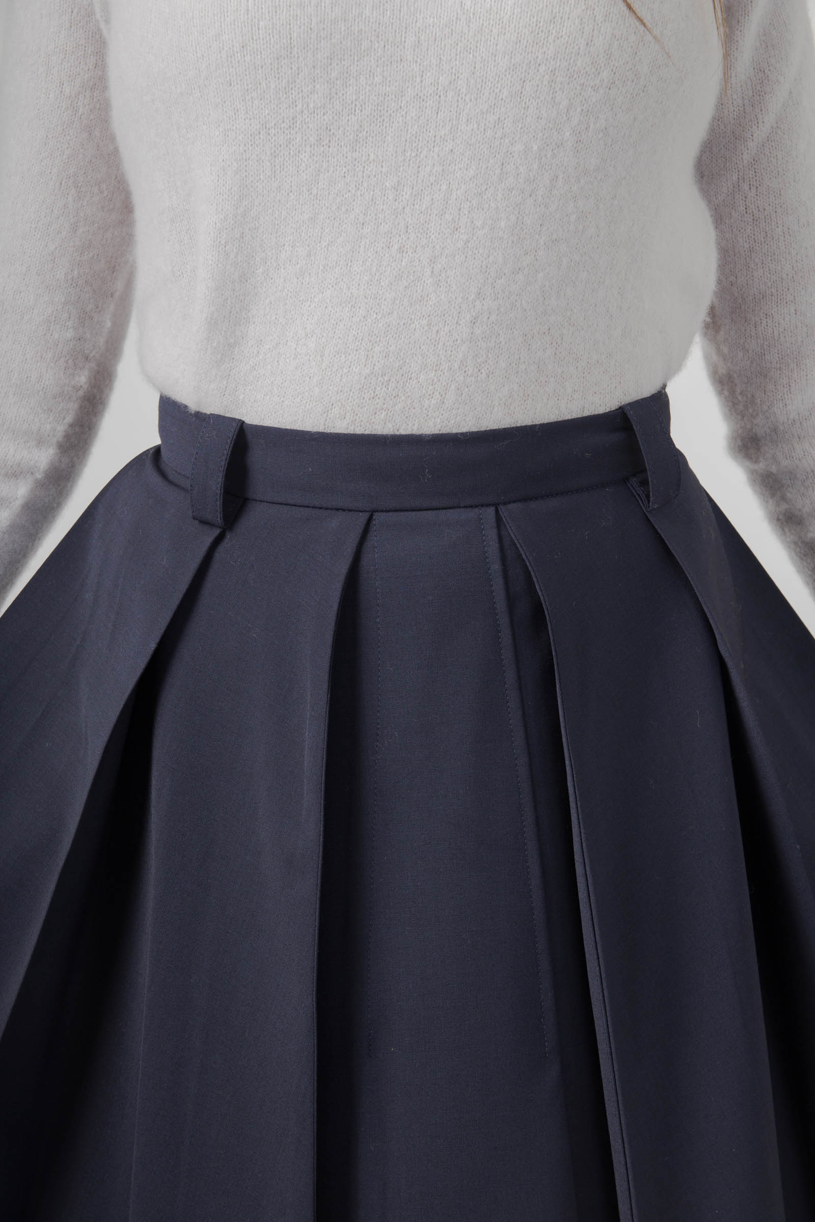 Henrique Pleated Midi Skirt - 6