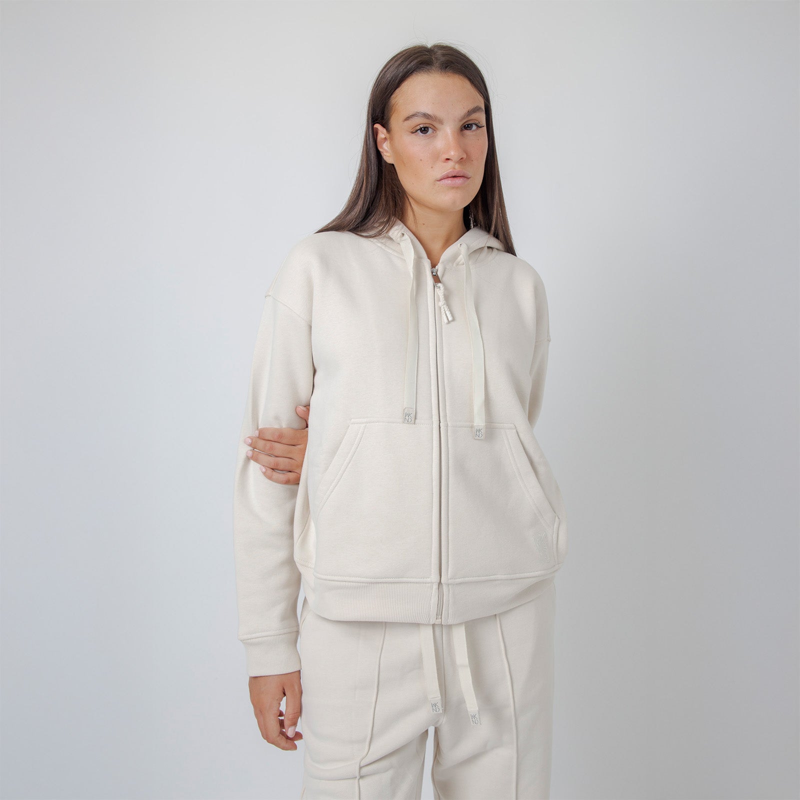 Max Mara Weekend Felpa Full Zip Cane Avorio Donna - 8