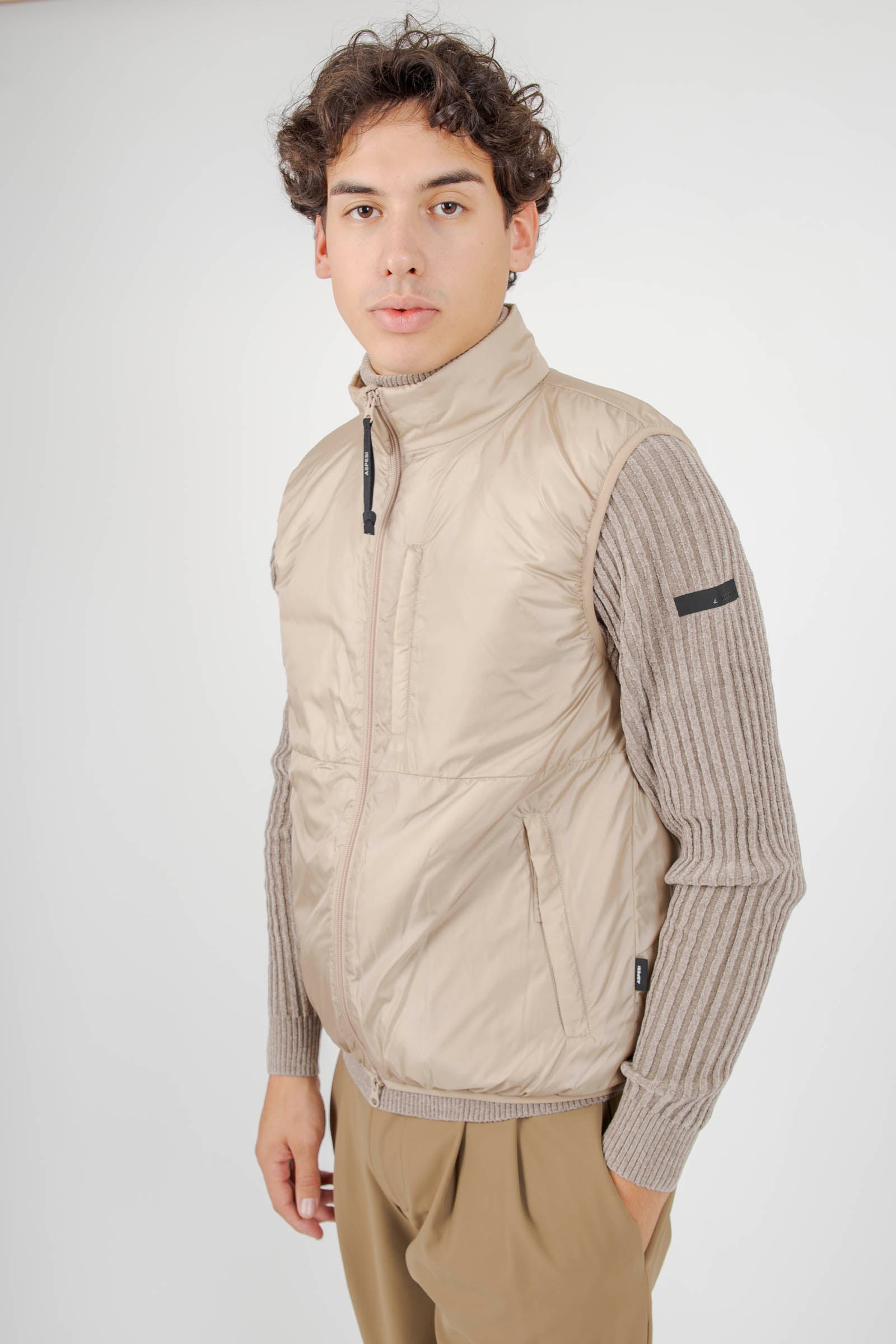 Aspesi Gilet Jil Beige Uomo - 3