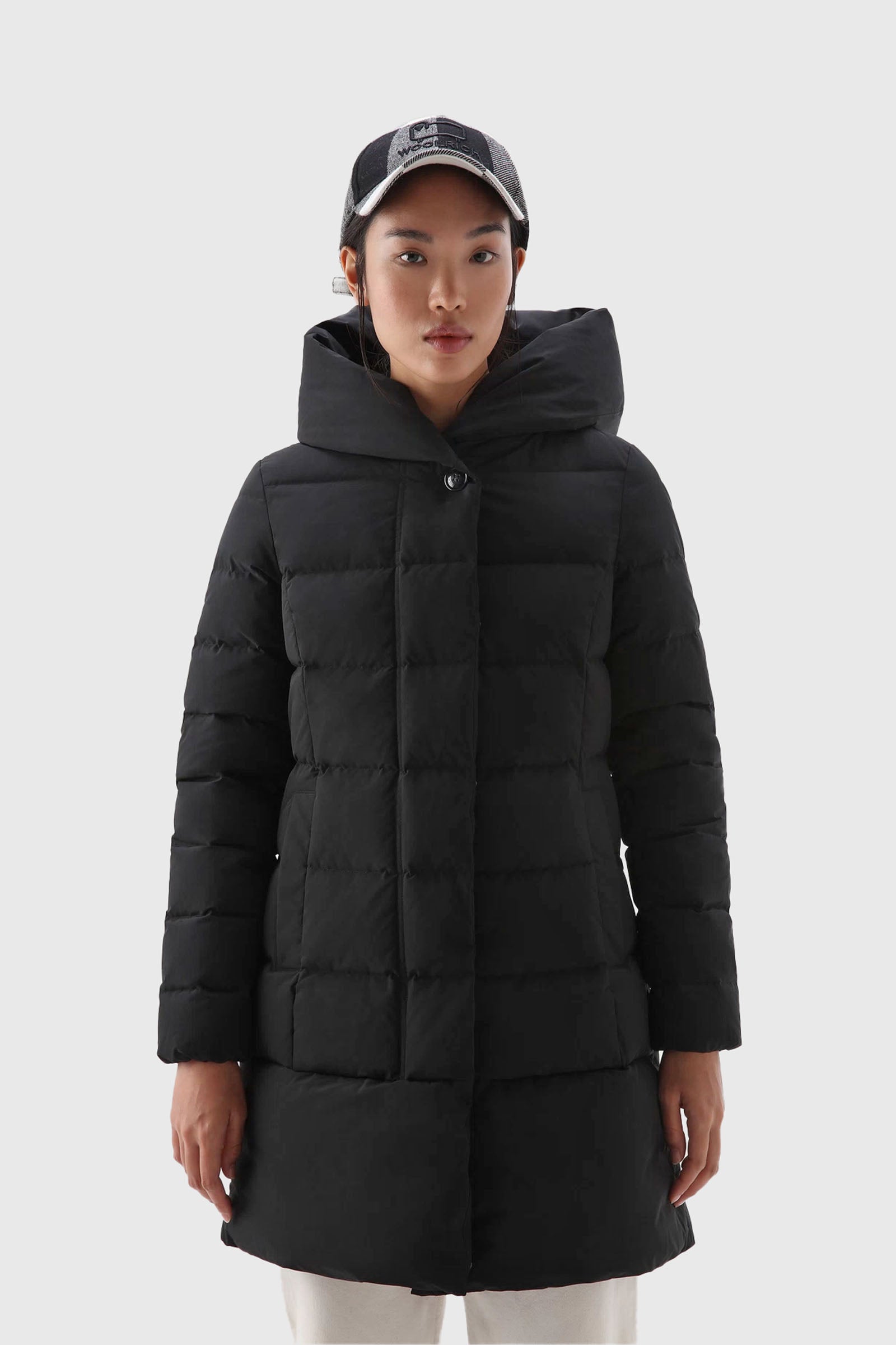 Woolrich Parka Puffy Prescott In Urban Touch Nero Donna - 1