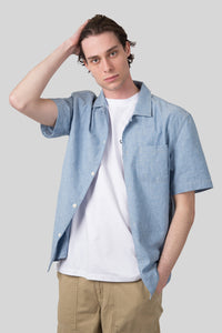 Tela Genova Camicia Rudy/f Chambray Uomo tela genova