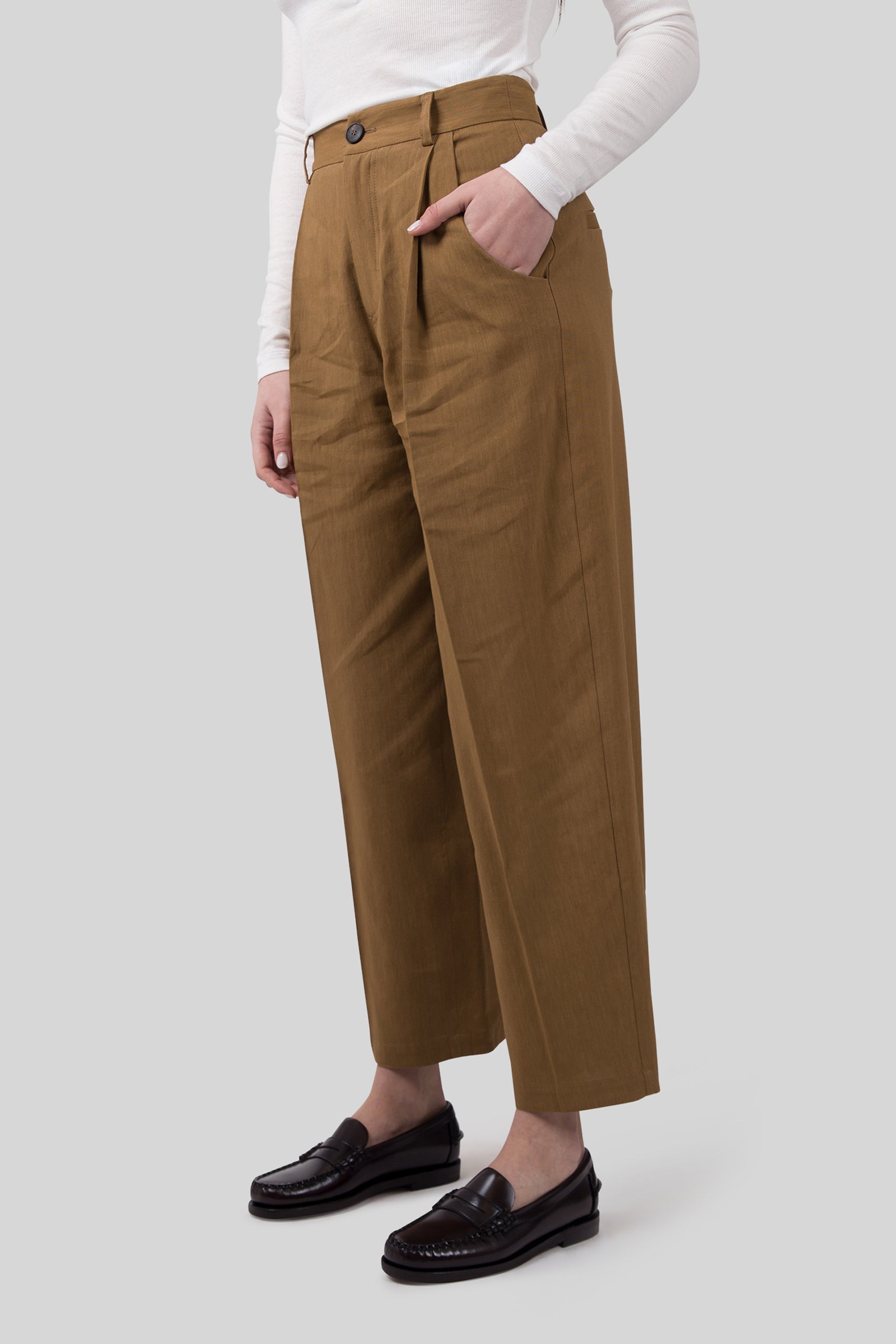 Tela Pantalone Ruben New Biscotto Donna - 2