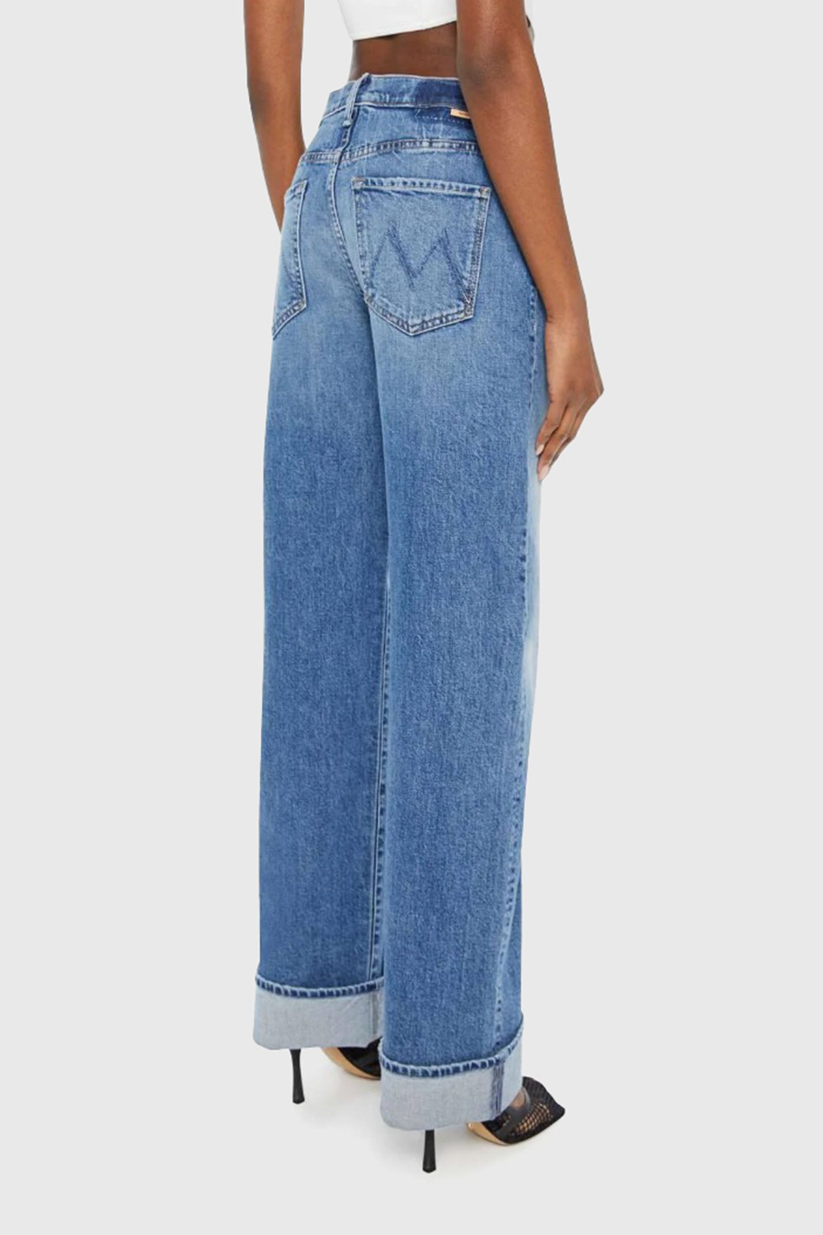 Mother Jeans The Dodger Skimp Cuff Superior Denim Chiaro Donna - 4