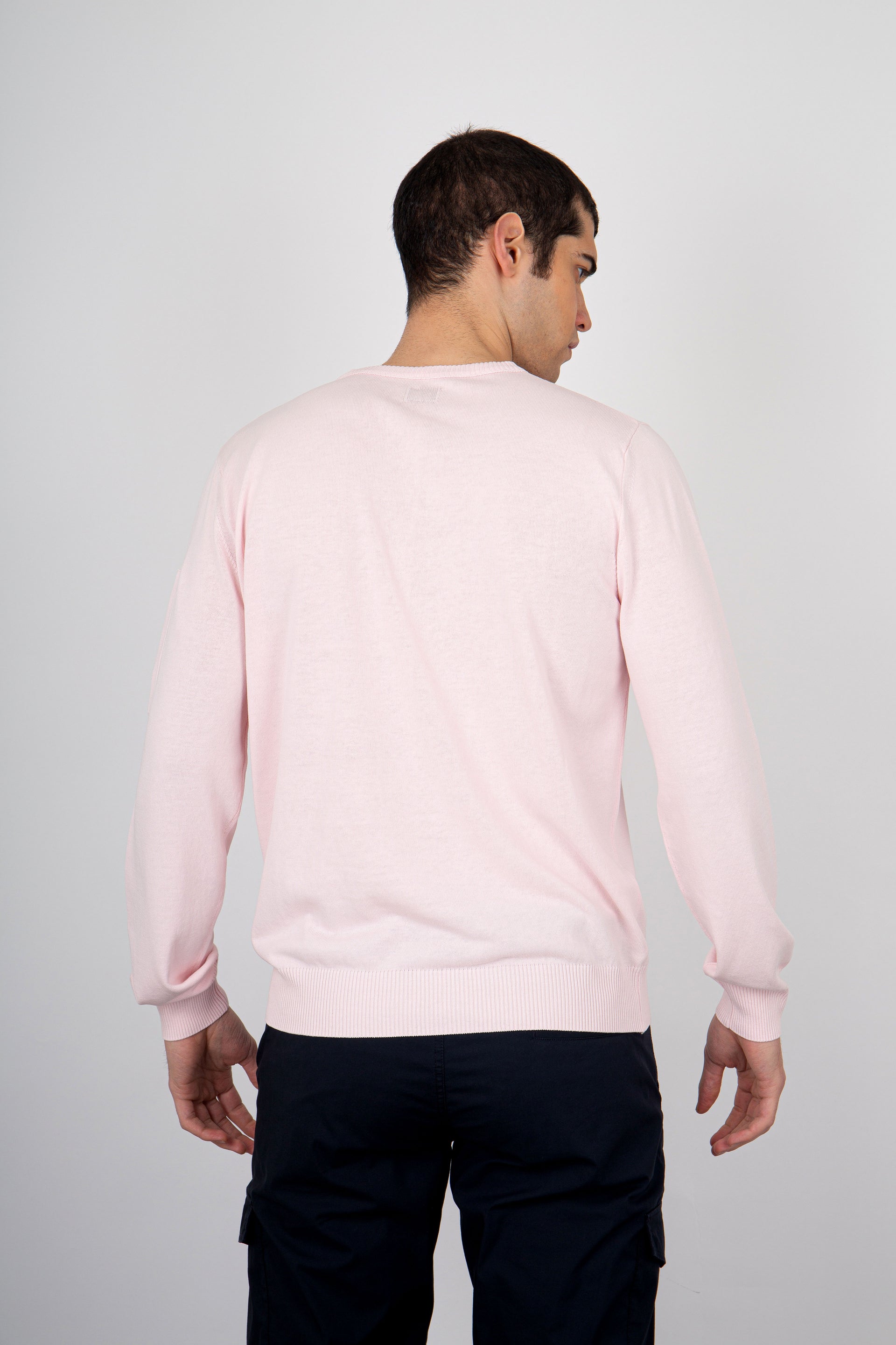 C.P. Company Cotton Crepe Pink Sweater - 4