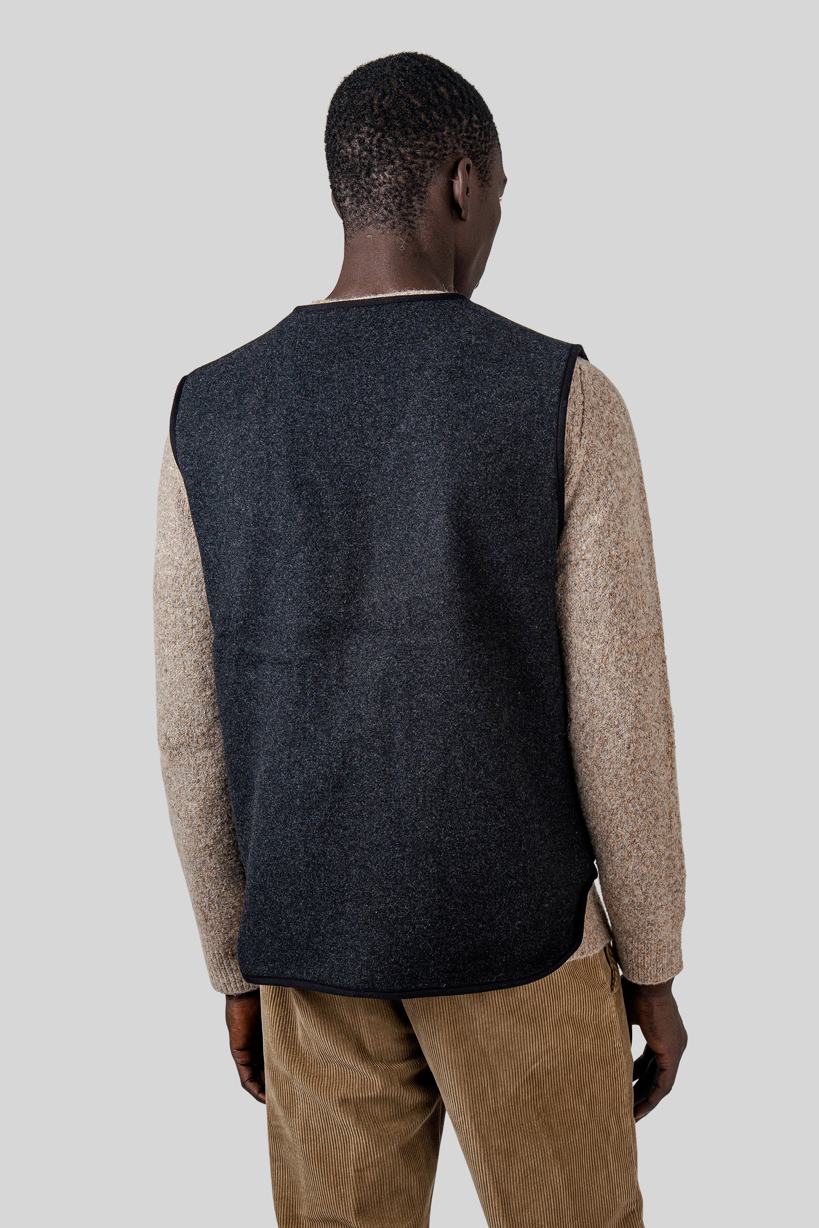 Sebago Gilet Wildriver Wool Grigio Uomo - 3