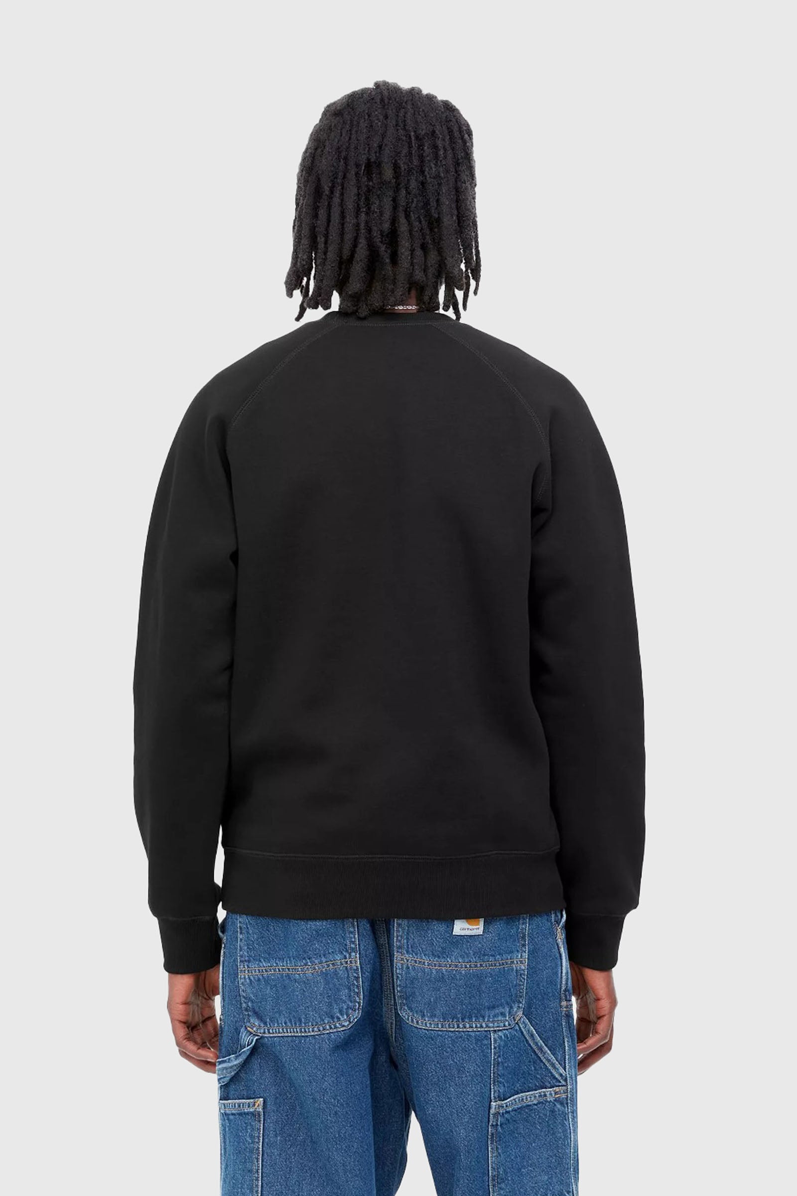 Carhartt Wip Chase Sweat Nero Uomo - 2