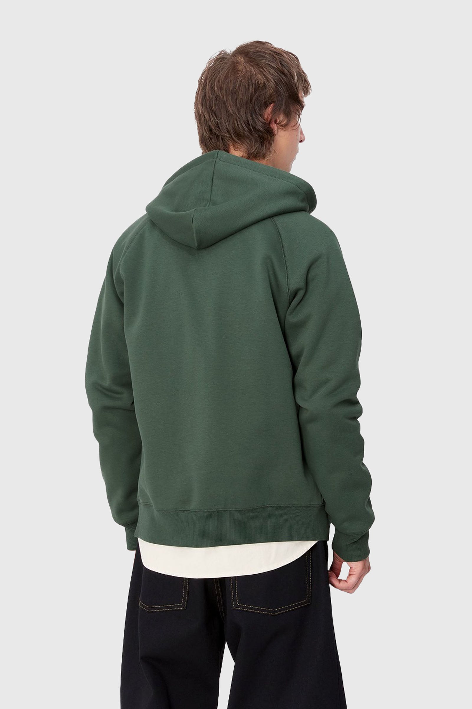 Carhartt Wip Hooded Chase Jacket Verde Scuro Donna - 2