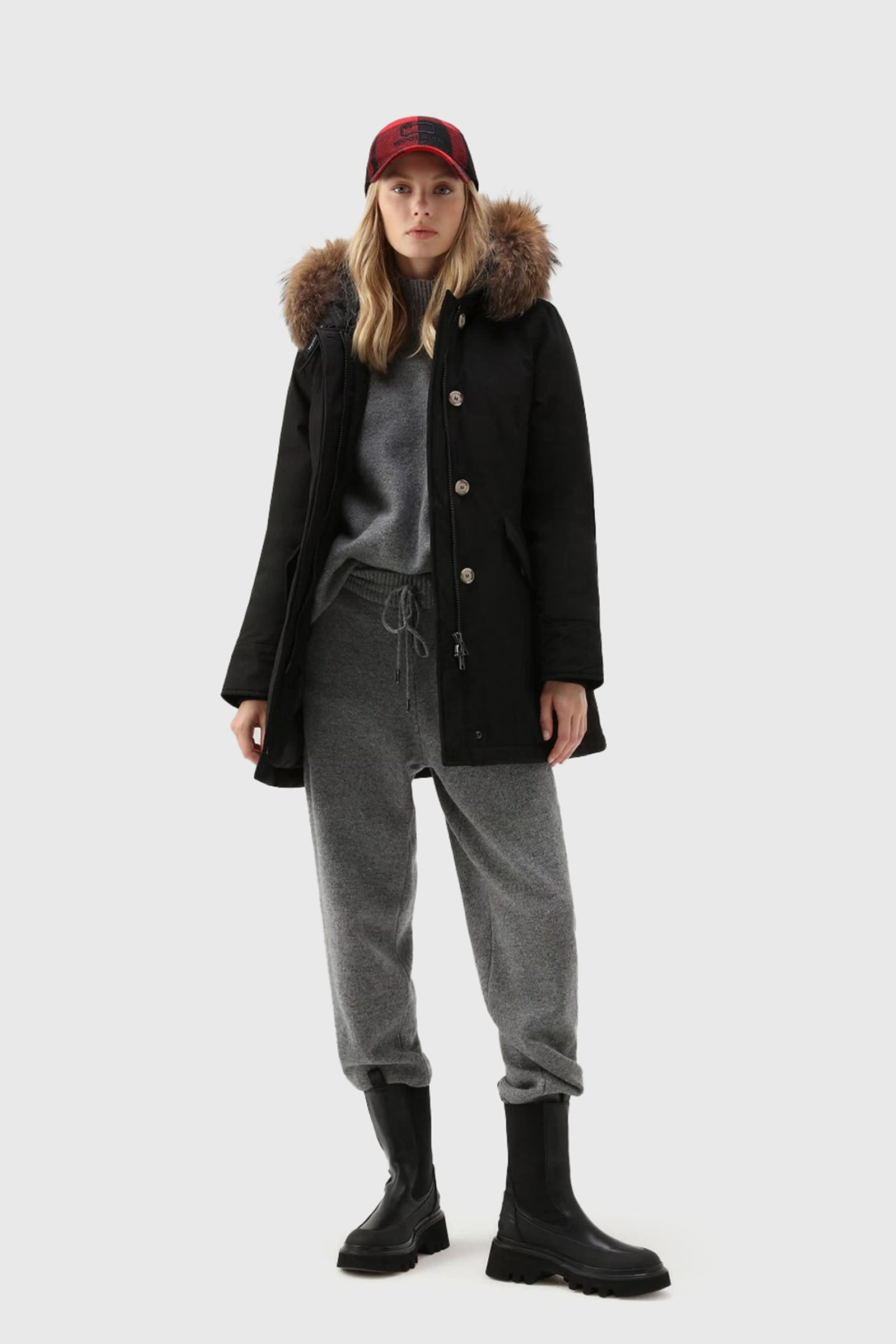 Woolrich Arctic Raccoon Parka Nero Donna - 11