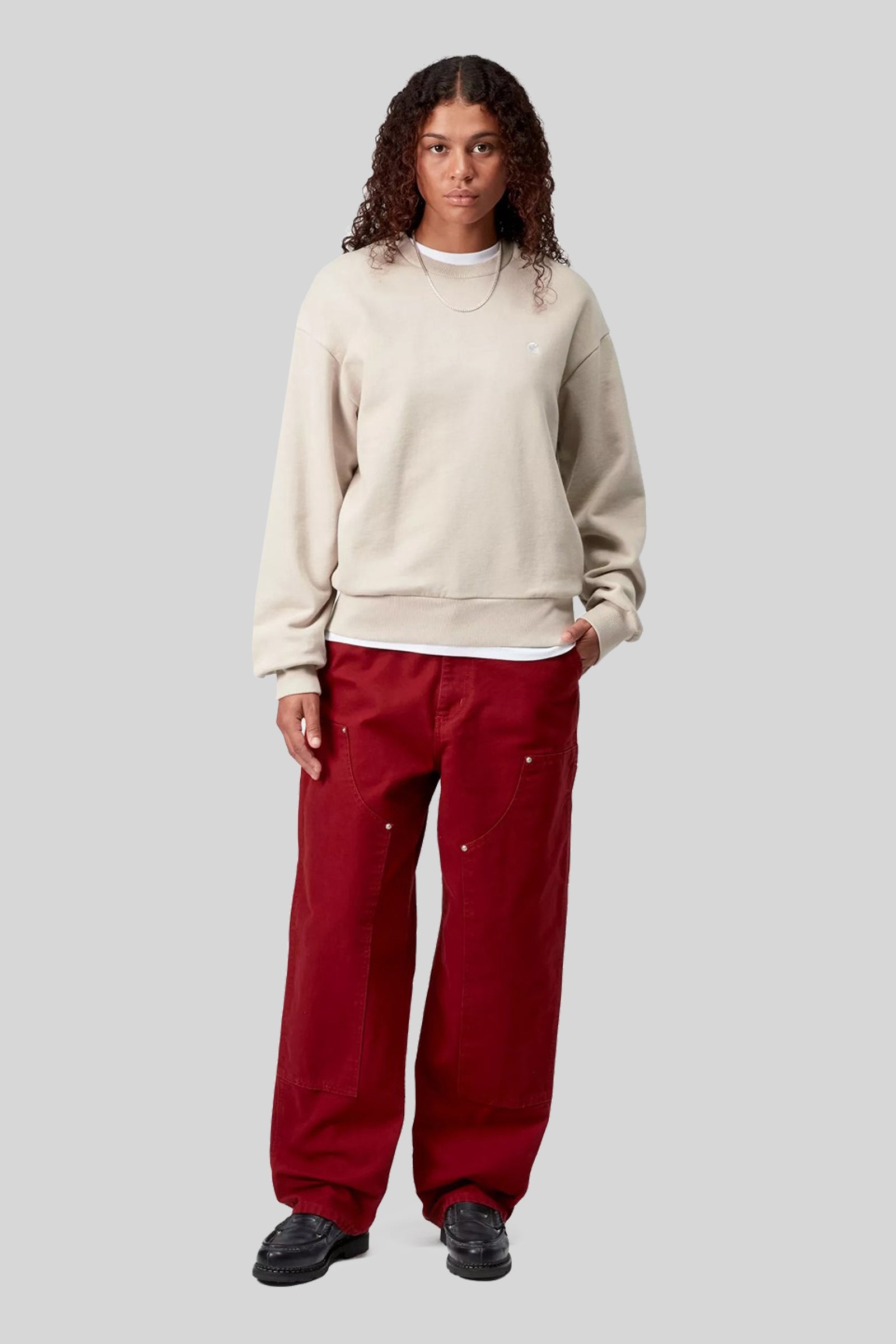 Carhartt Wip W' Casey Sweatshirt Beige Chiaro Donna - 2