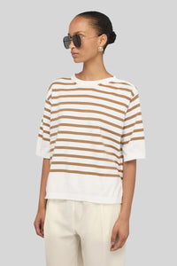 Semicouture Maglia Aurora Panna/beige Donna semicouture