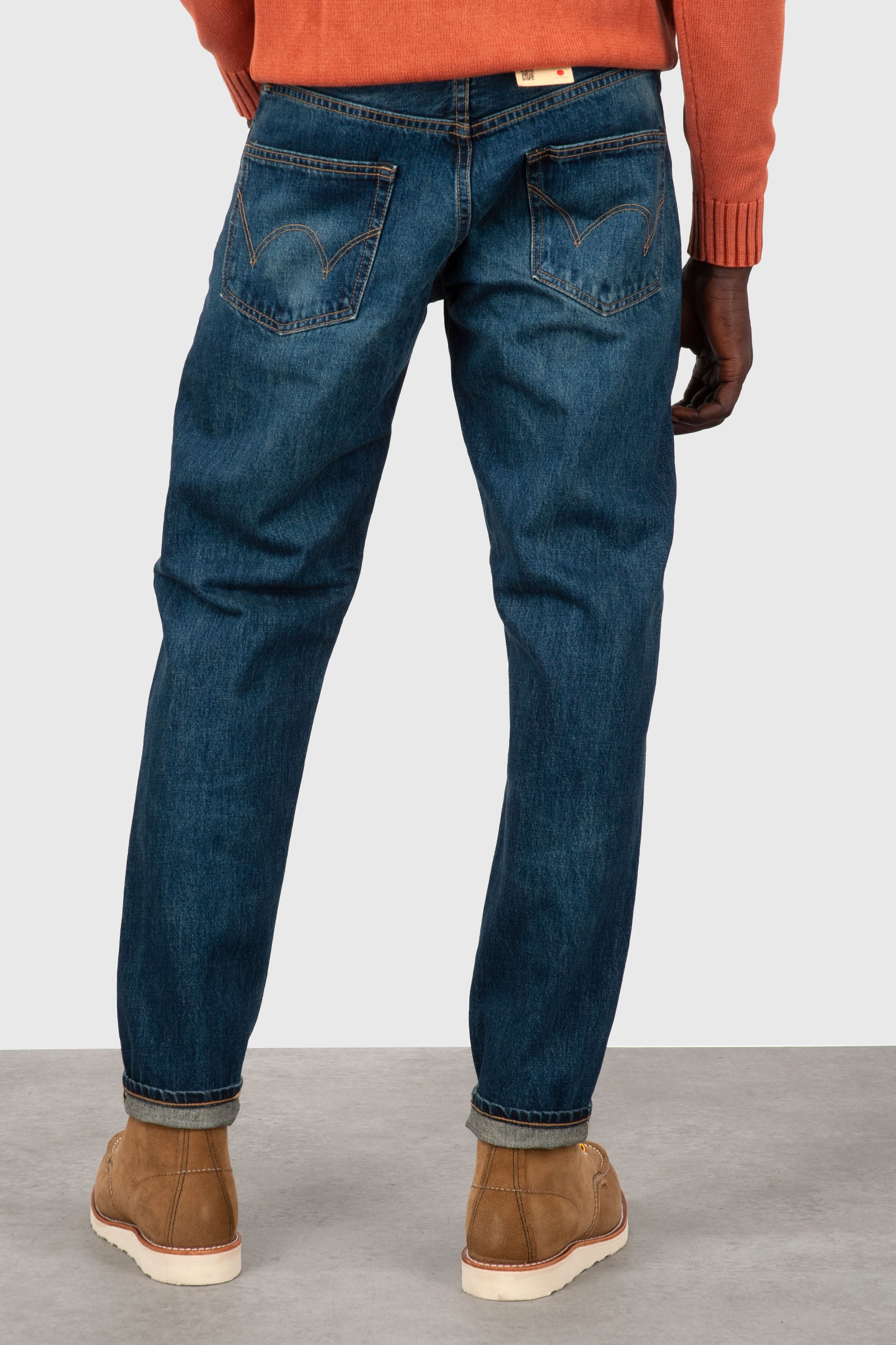 Edwin Jeans Regular Tapered Blu Medio Uomo - 4